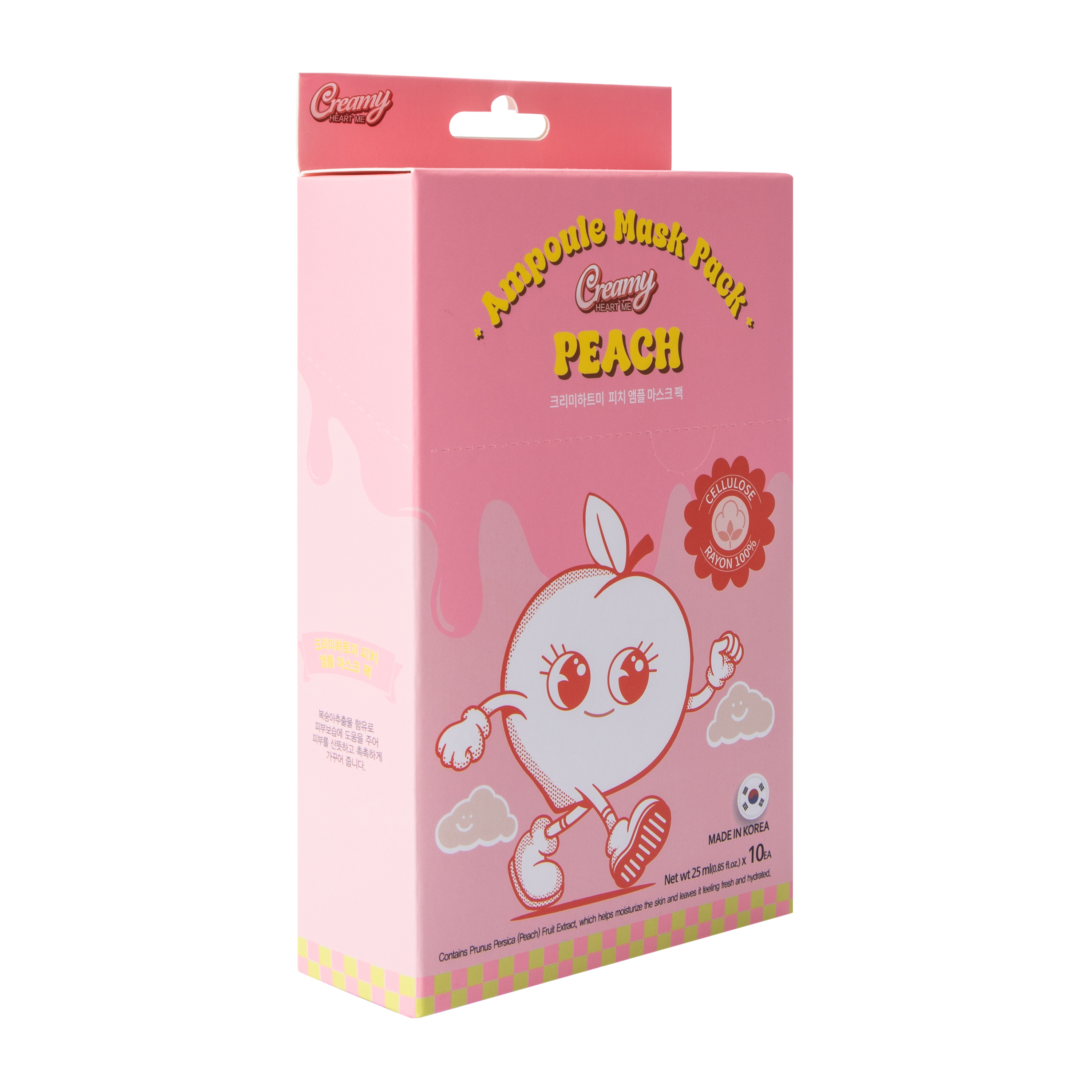 Creamy Heart Me Peach Ampoule Mask 10-Pack