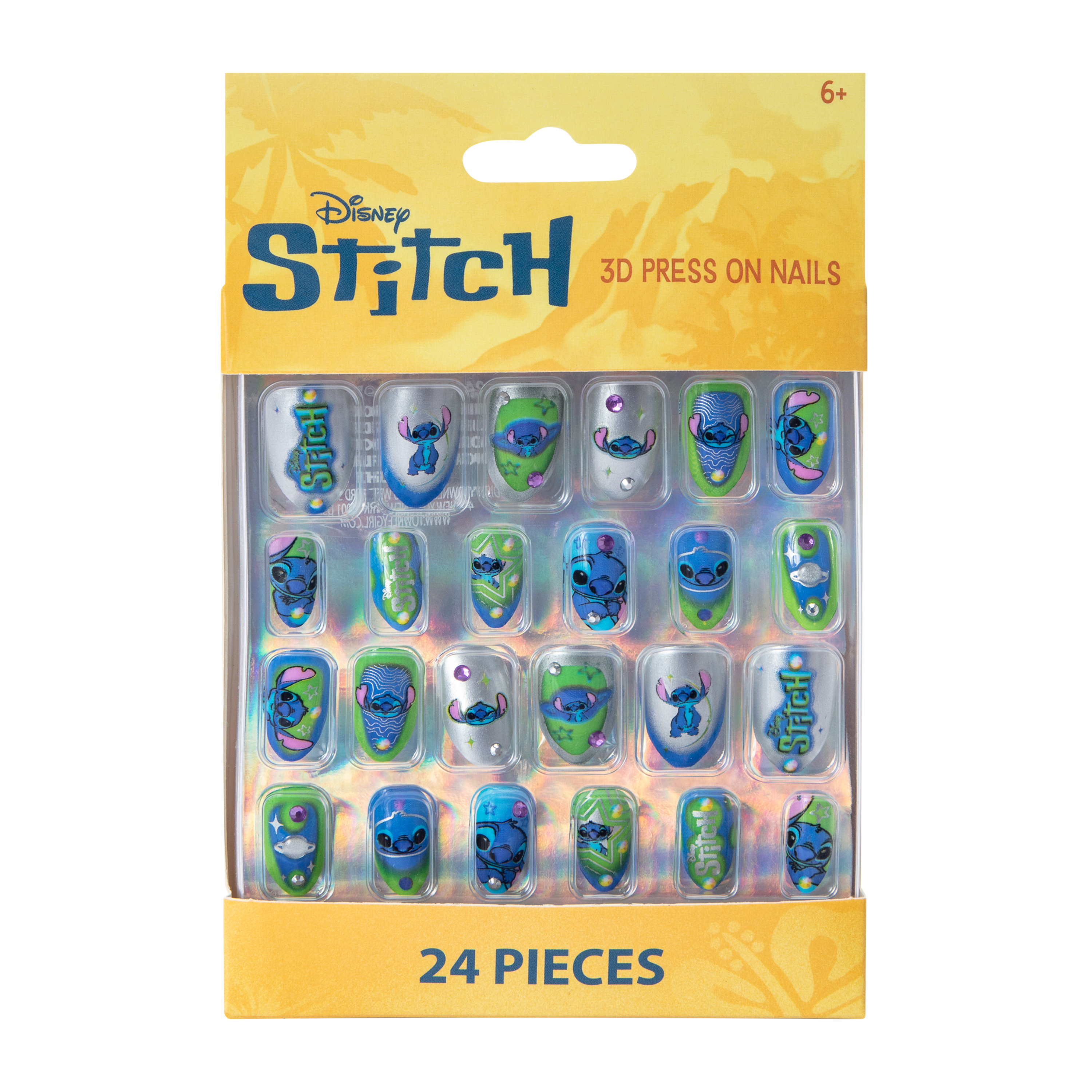 Disney Stitch 3D Press On Nails 24-Pack