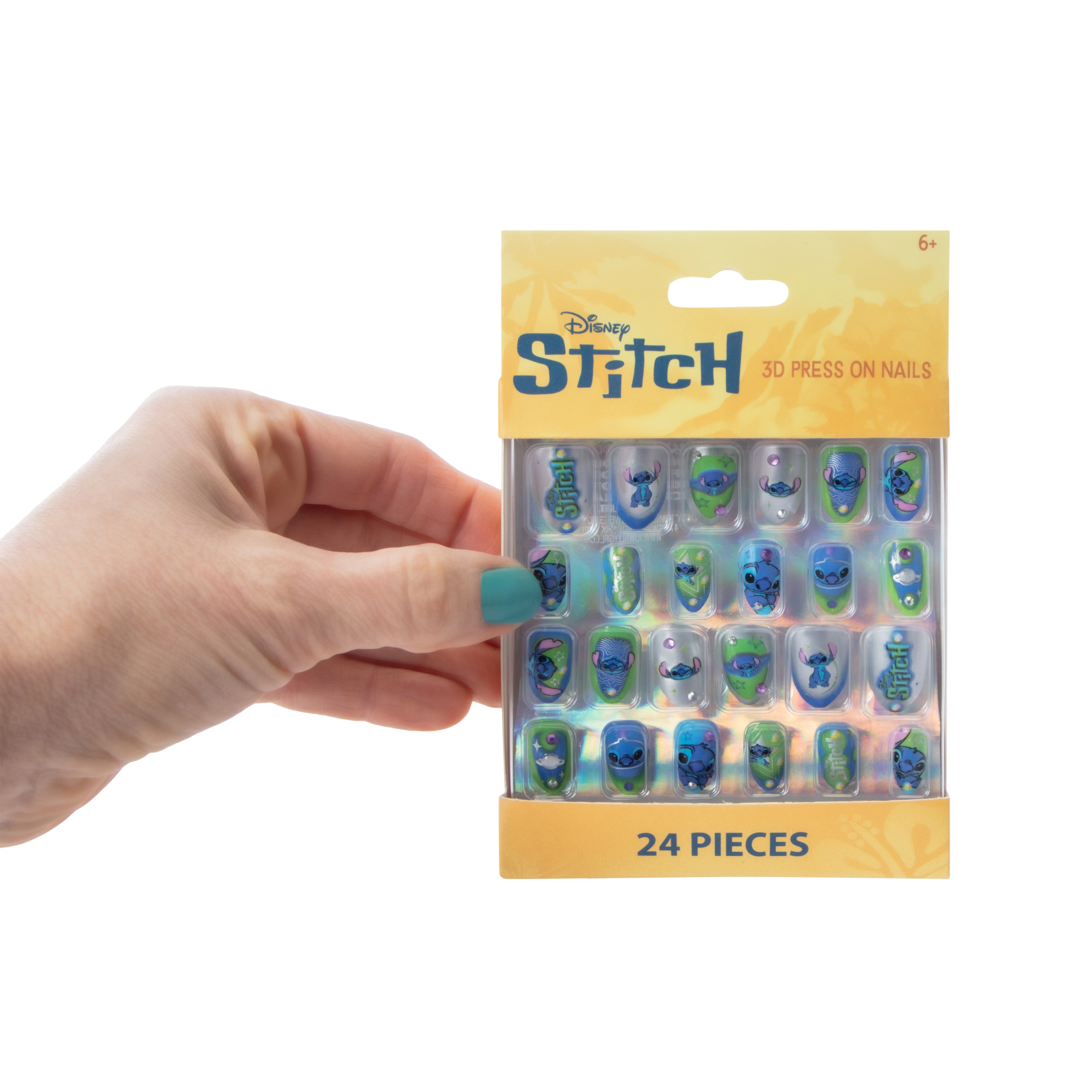 Disney Stitch 3D Press On Nails 24-Pack