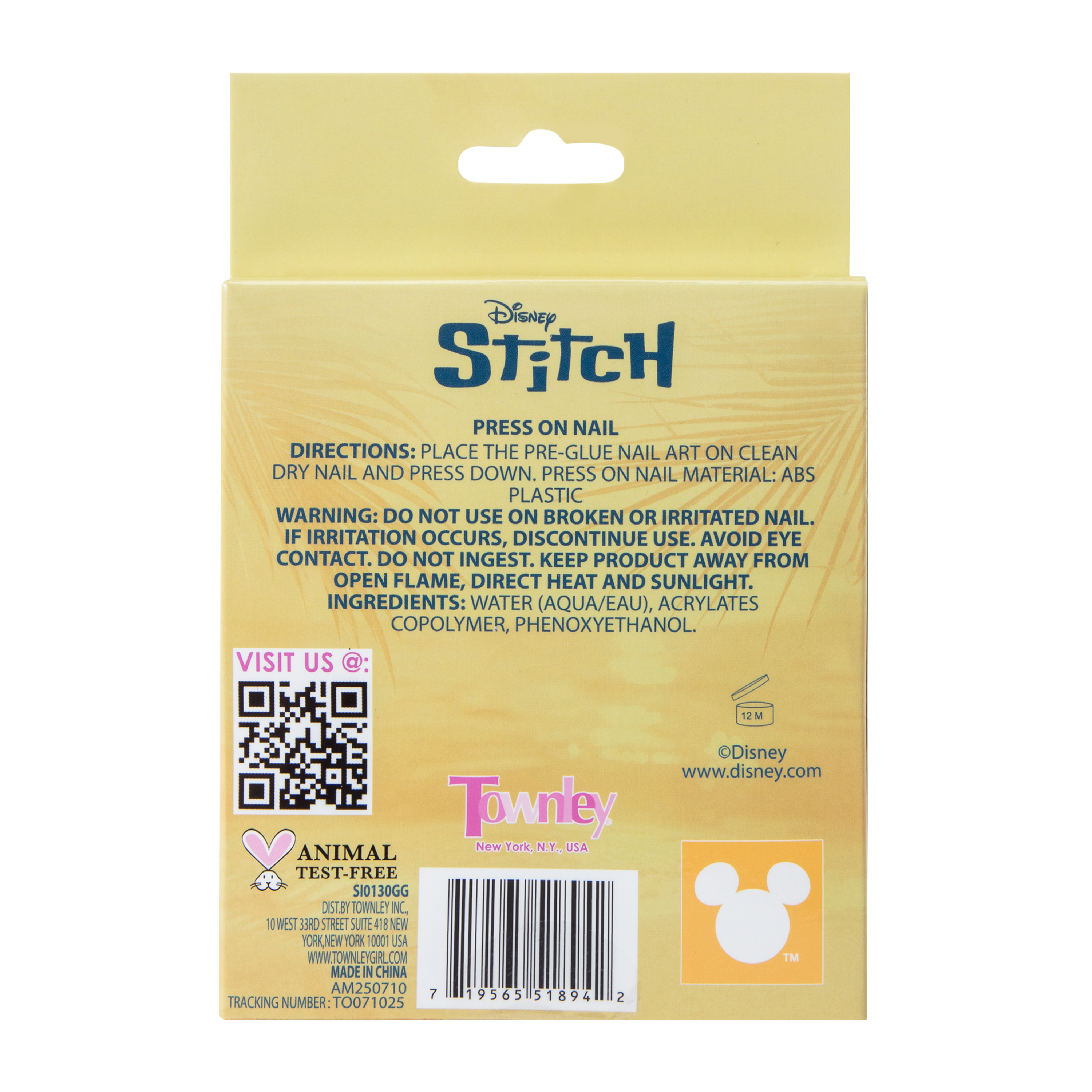 Disney Stitch 3D Press On Nails 24-Pack