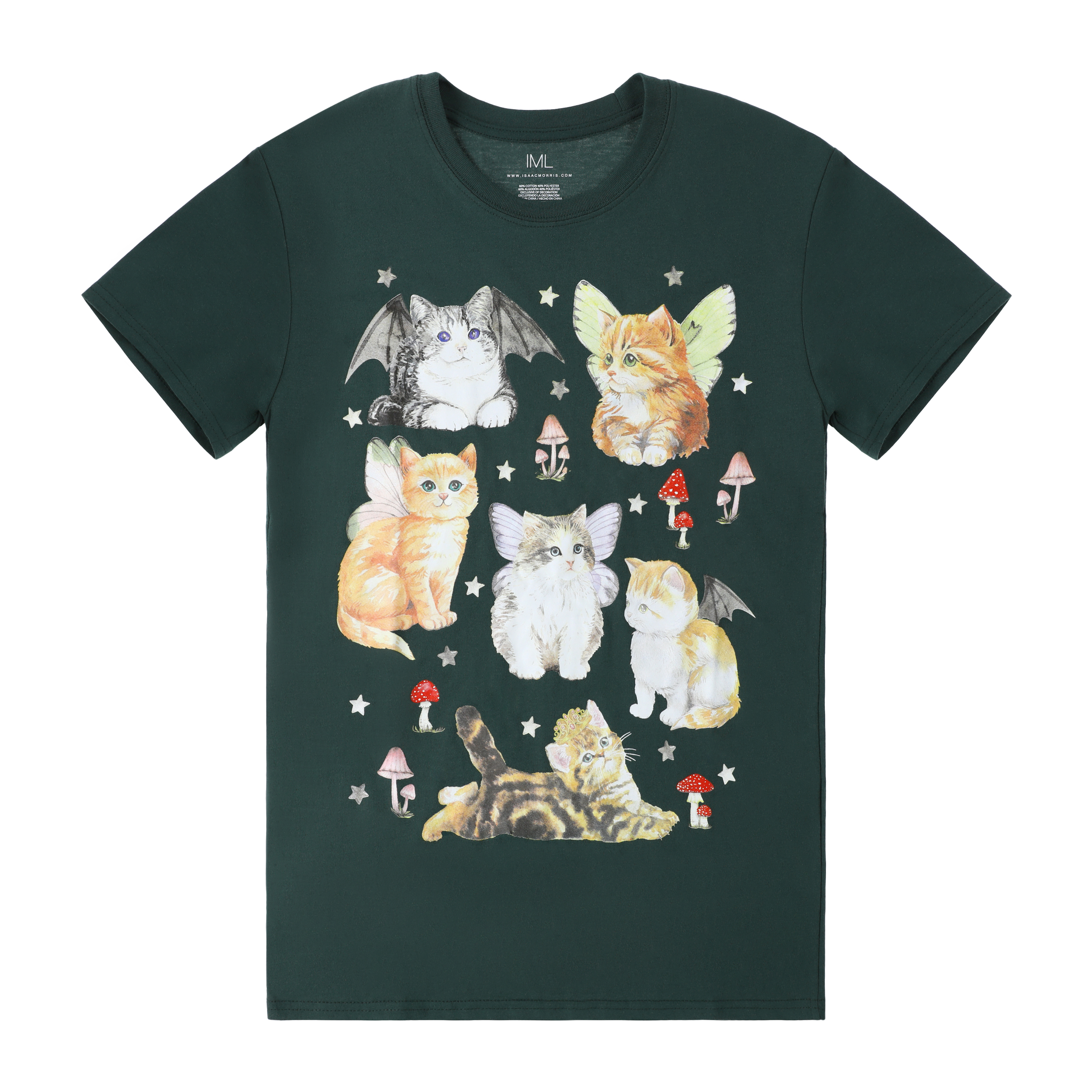 Kitty Fairy Garden Graphic Tee