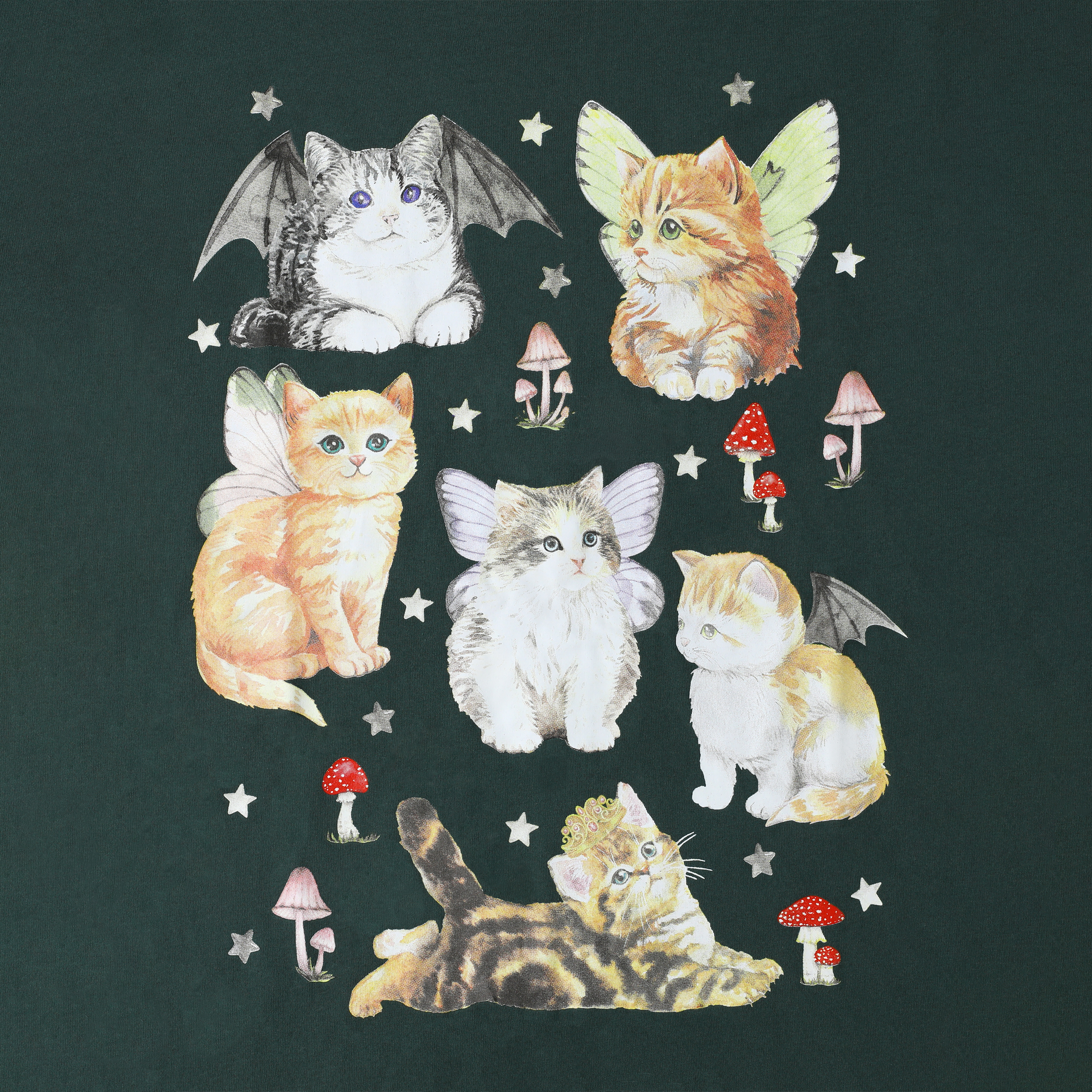 Kitty Fairy Garden Graphic Tee