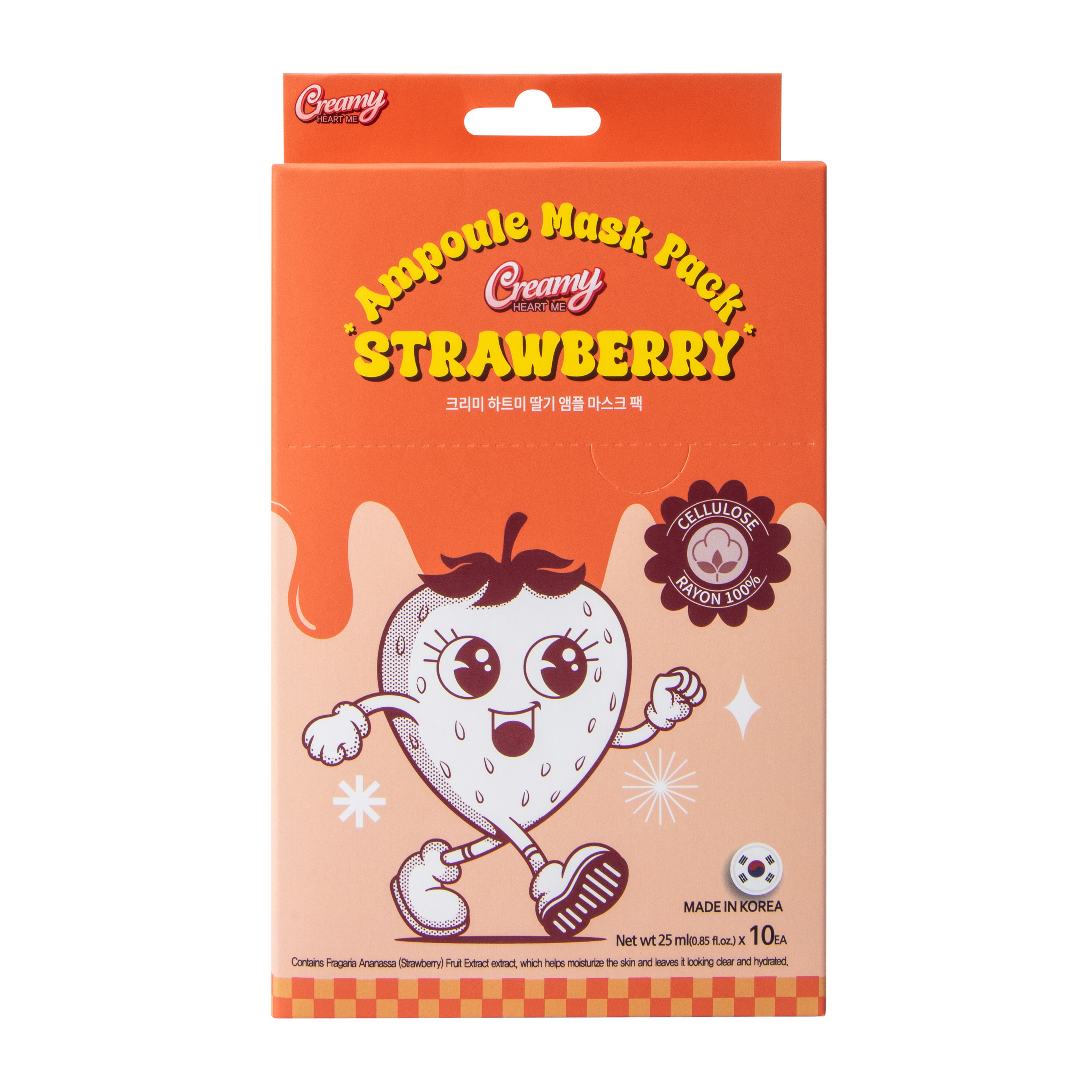 Creamy Heart Me Strawberry Ampoule Mask 10-Pack