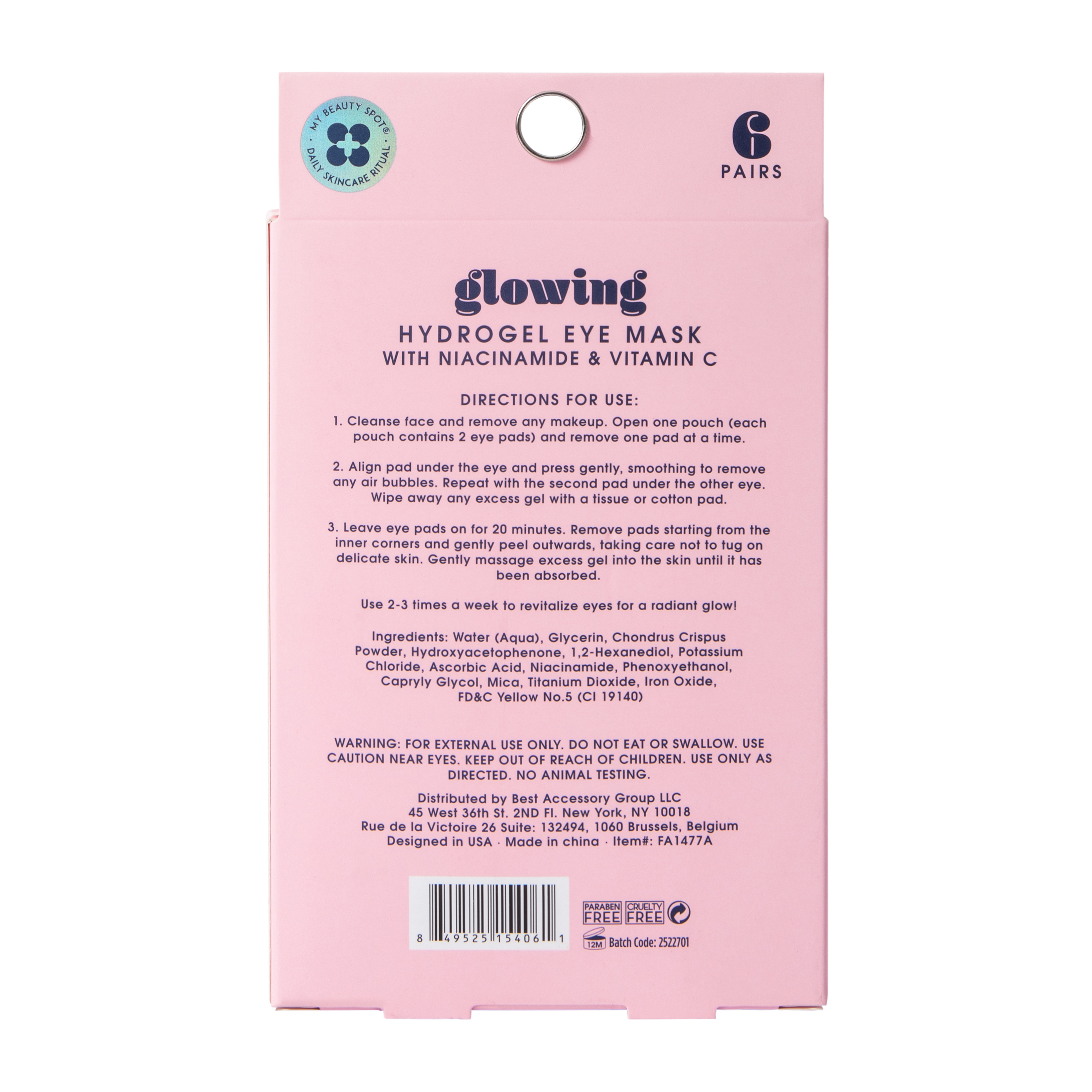 Fresh Skin By My Beauty Spot® Hydrogel Eye Mask 6-Pairs