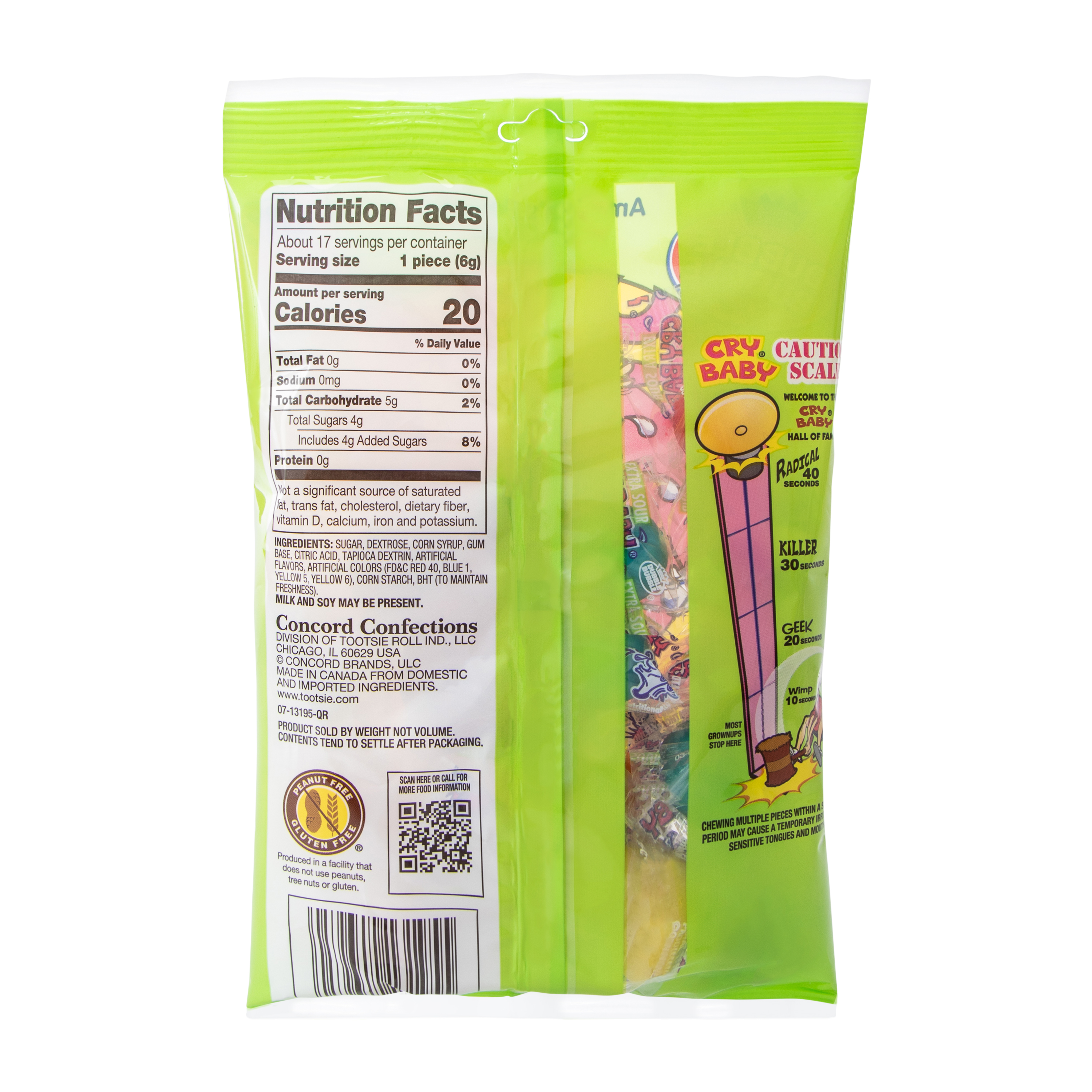 Dubble Bubble® Cry Baby Sour Bubble Gum 4oz