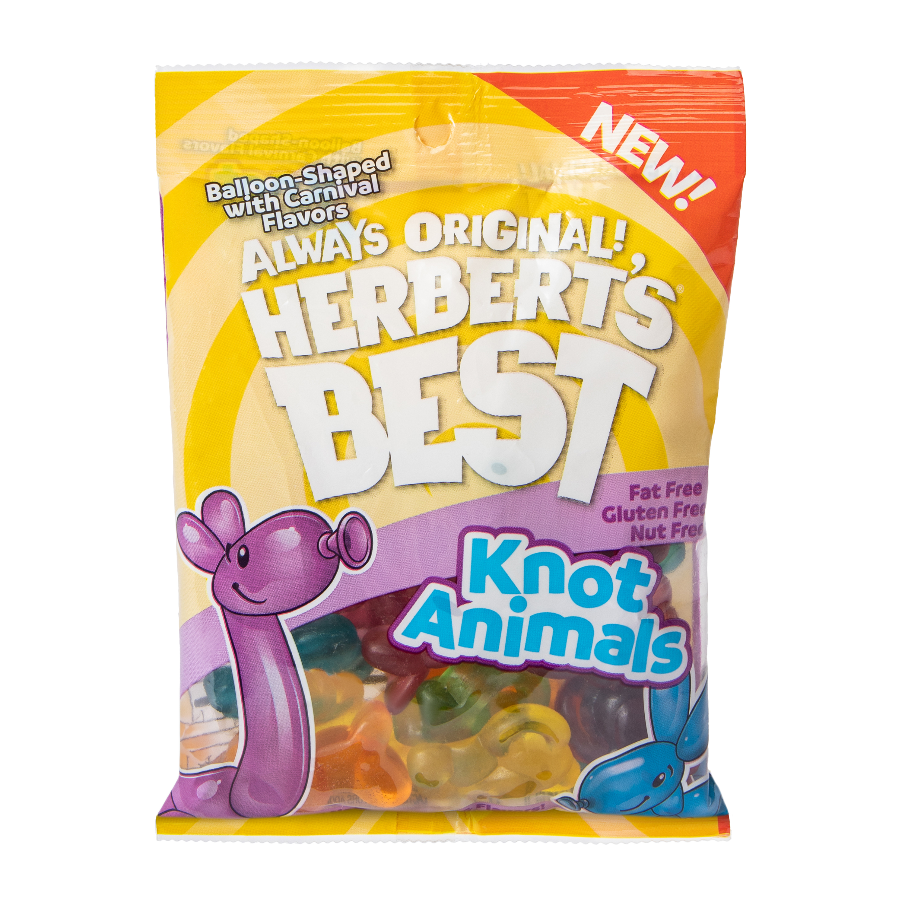 Always Original! Herbert's® Best Knot Animals Gummi Candy 3.5oz