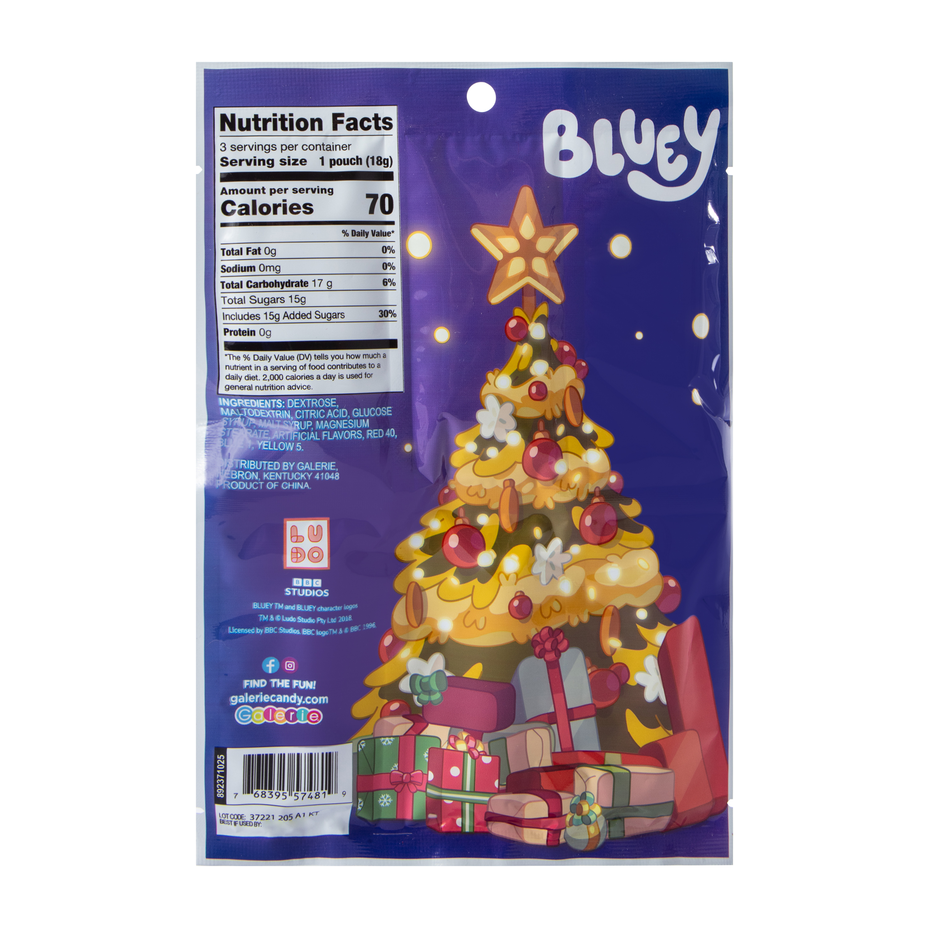 Bluey™ Dipping Sticks With Candy Powder 1.9oz