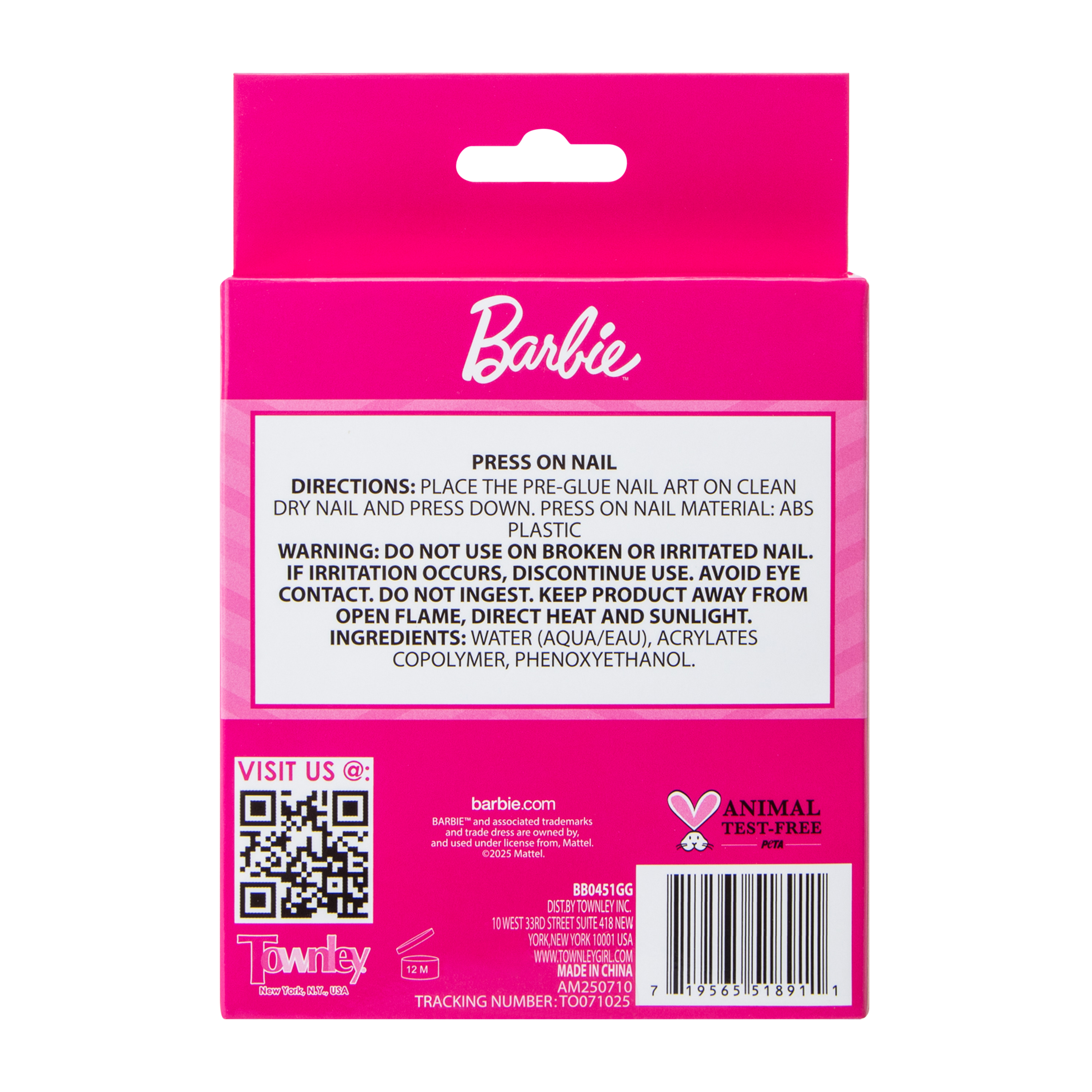 Barbie™ Press On Nails 24-Pack