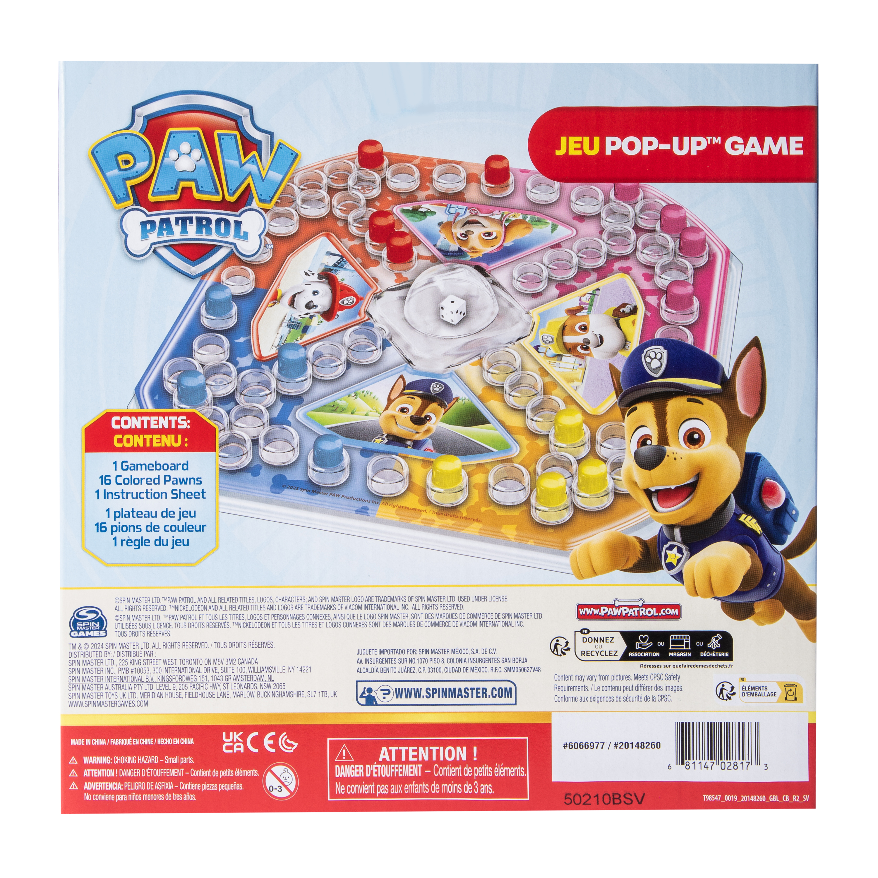Nickelodeon™ Paw Patrol™ Jeu Pop-Up™ Game