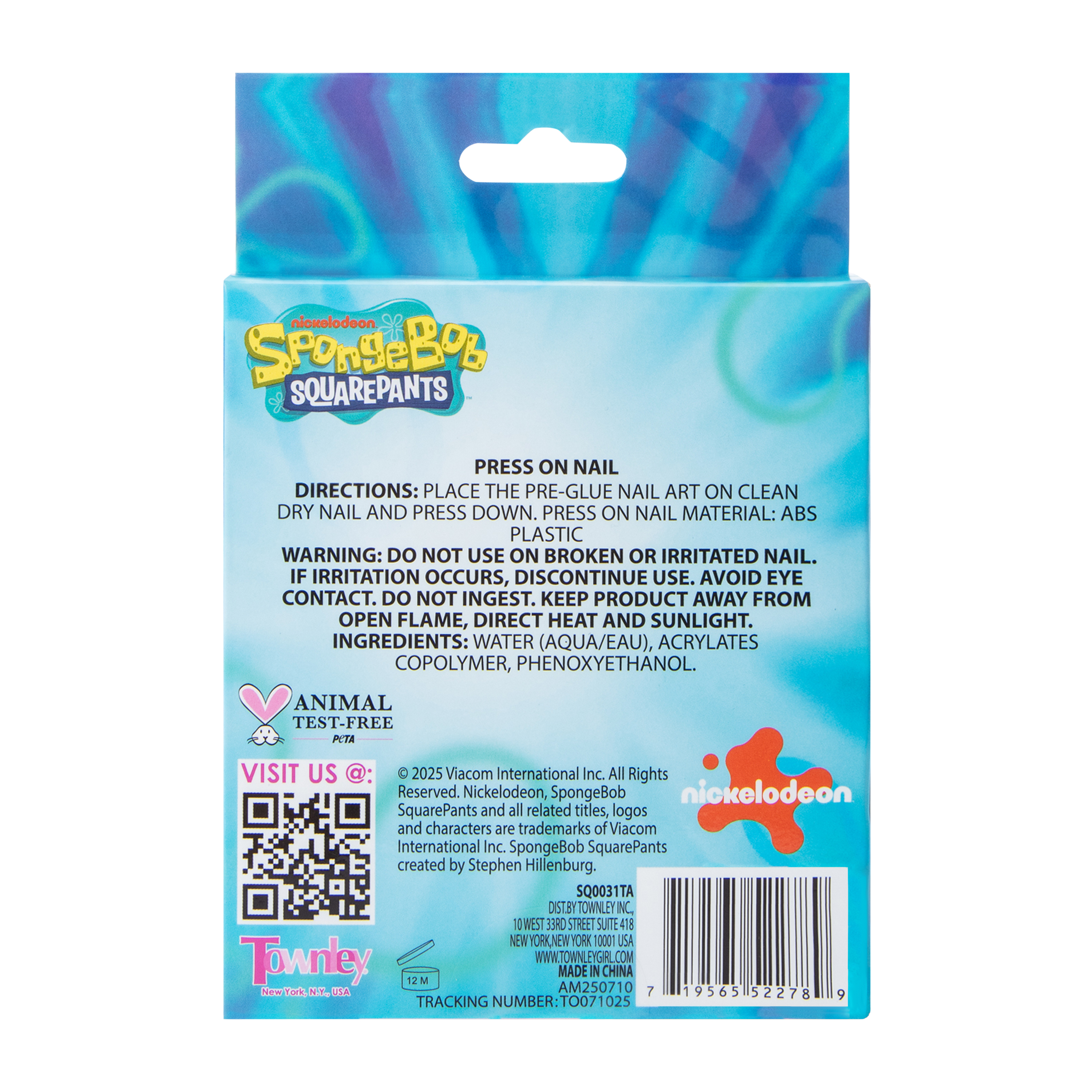 SpongeBob SquarePants™ Press On Nails 24-Pack