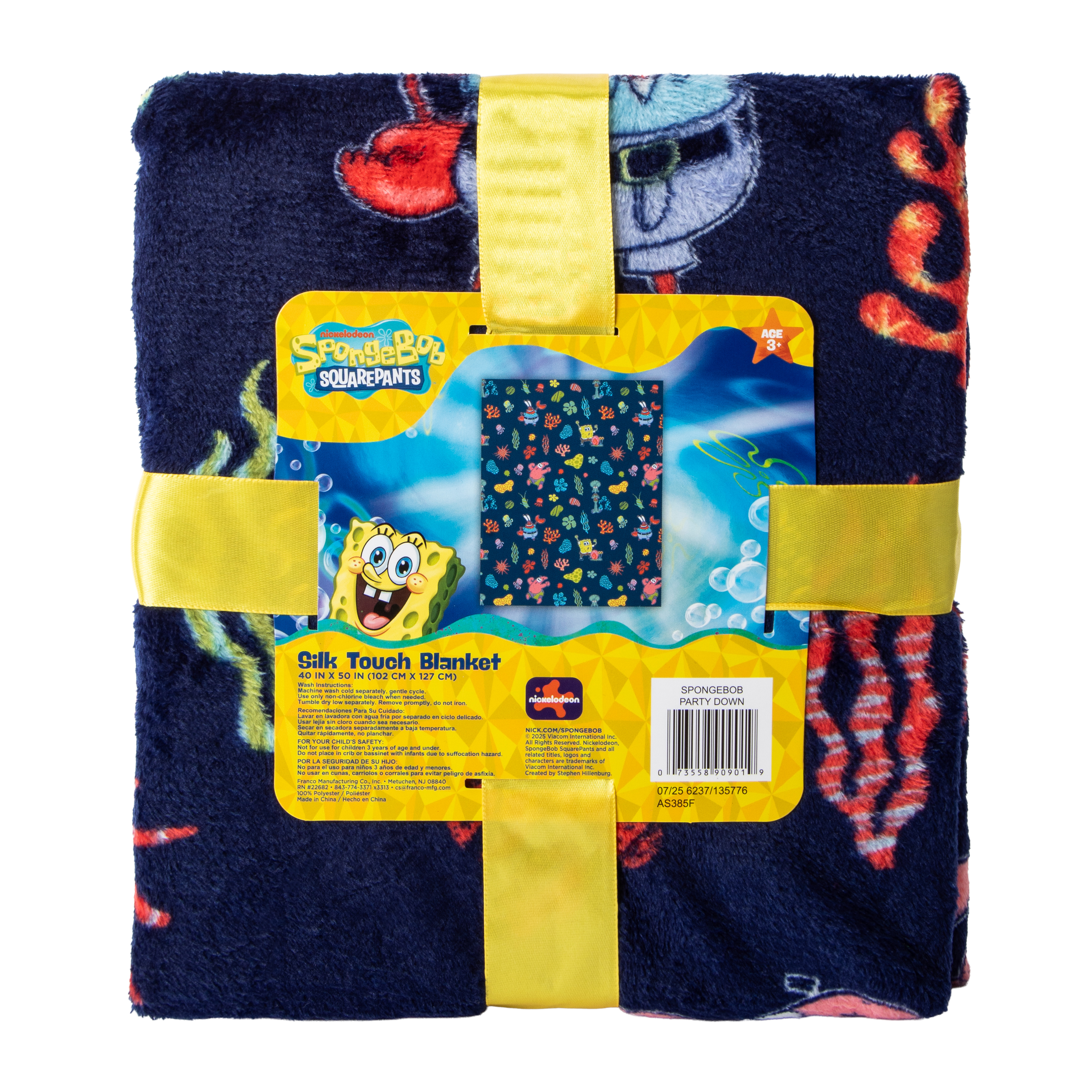SpongeBob SquarePants™ Silk Touch Blanket 40inx50in