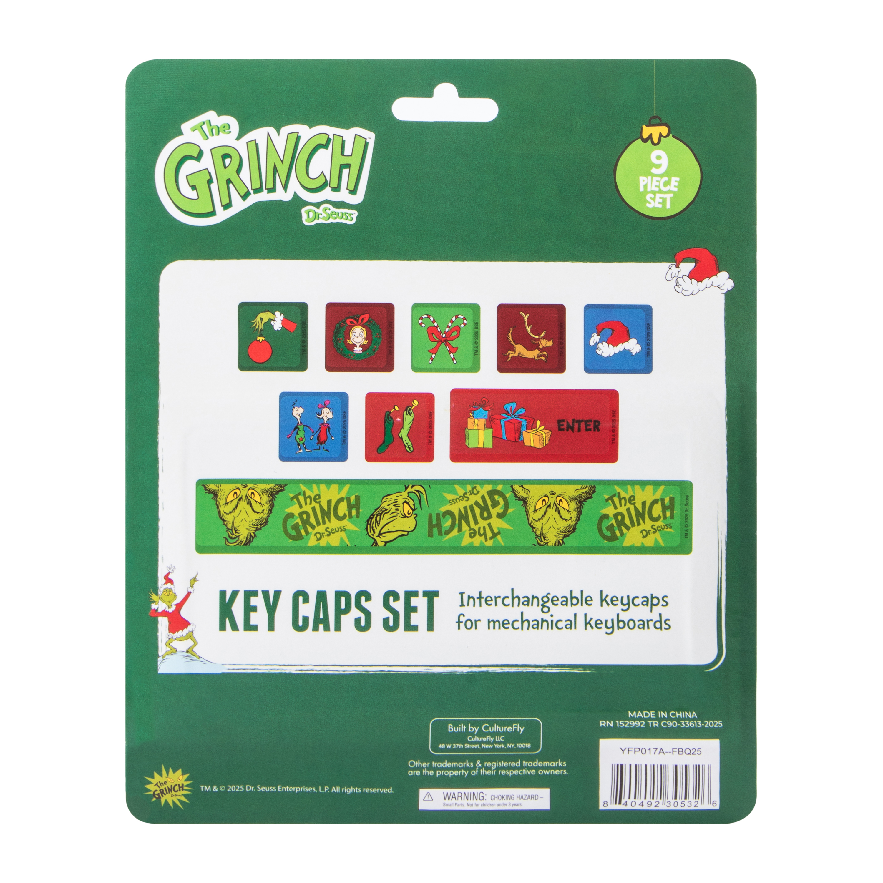 Christmas Licensed Key Caps 9-Piece Set