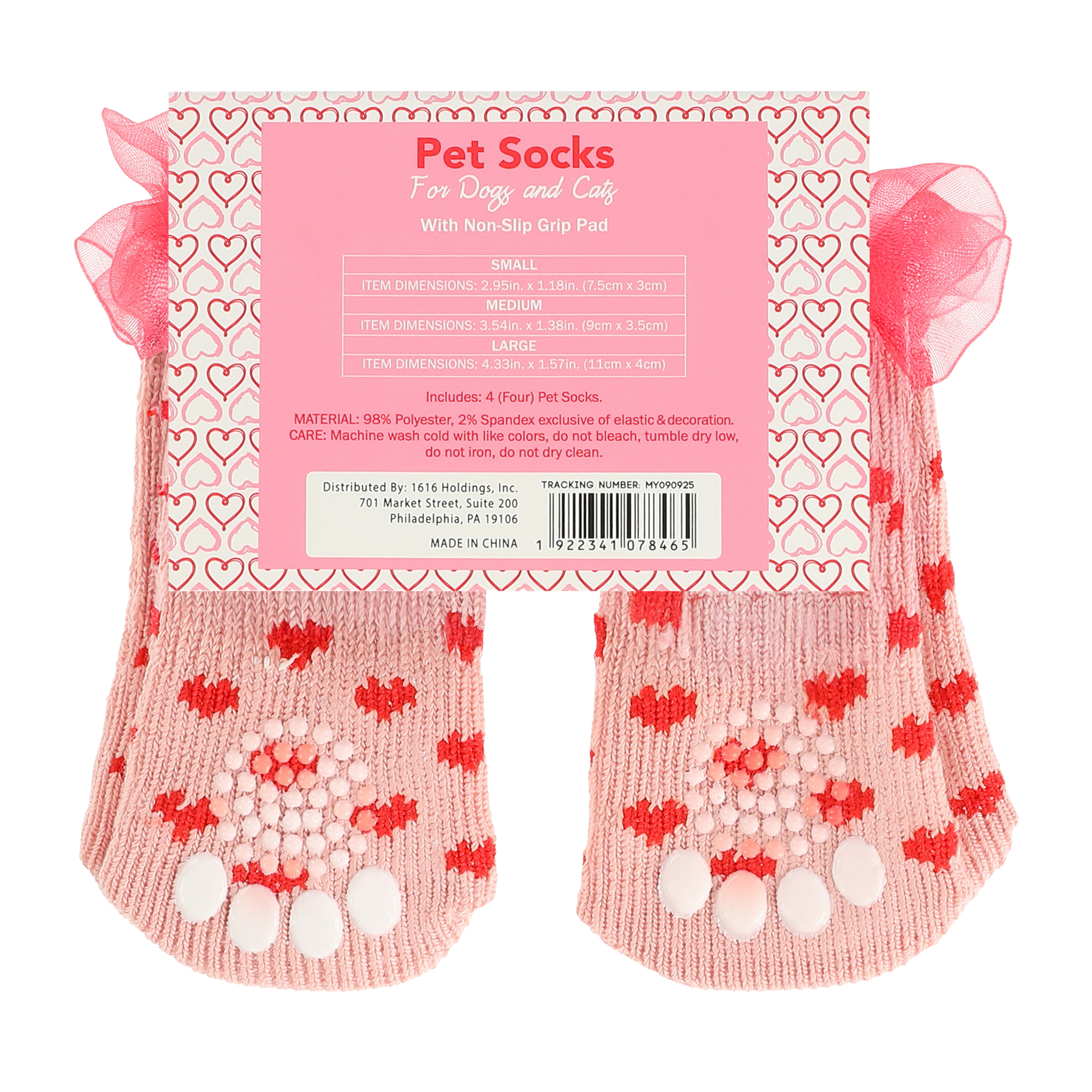 Valentine's Pet Socks For Dogs & Cats