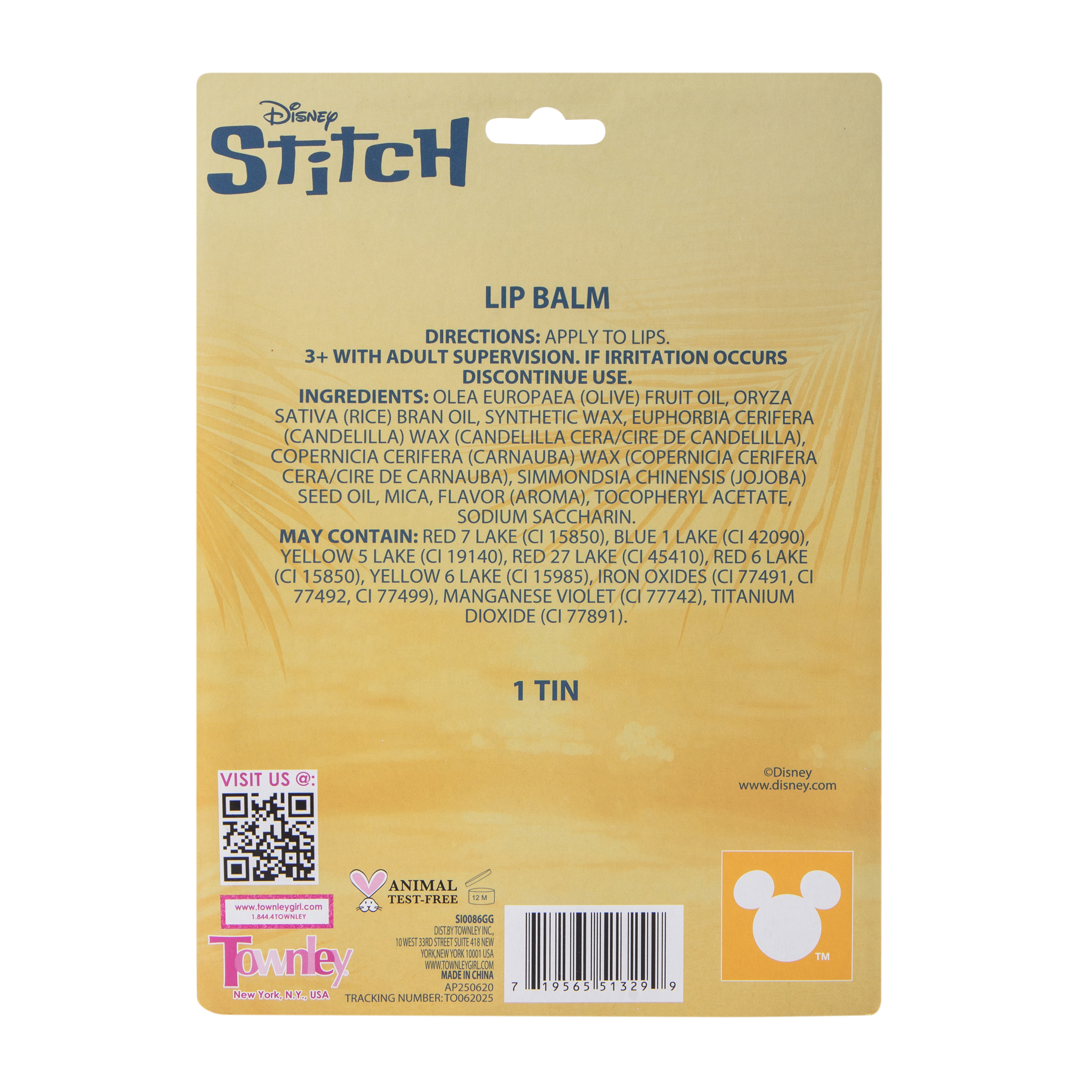 Disney Stitch Flavored Lip Balm Set 5-Pack