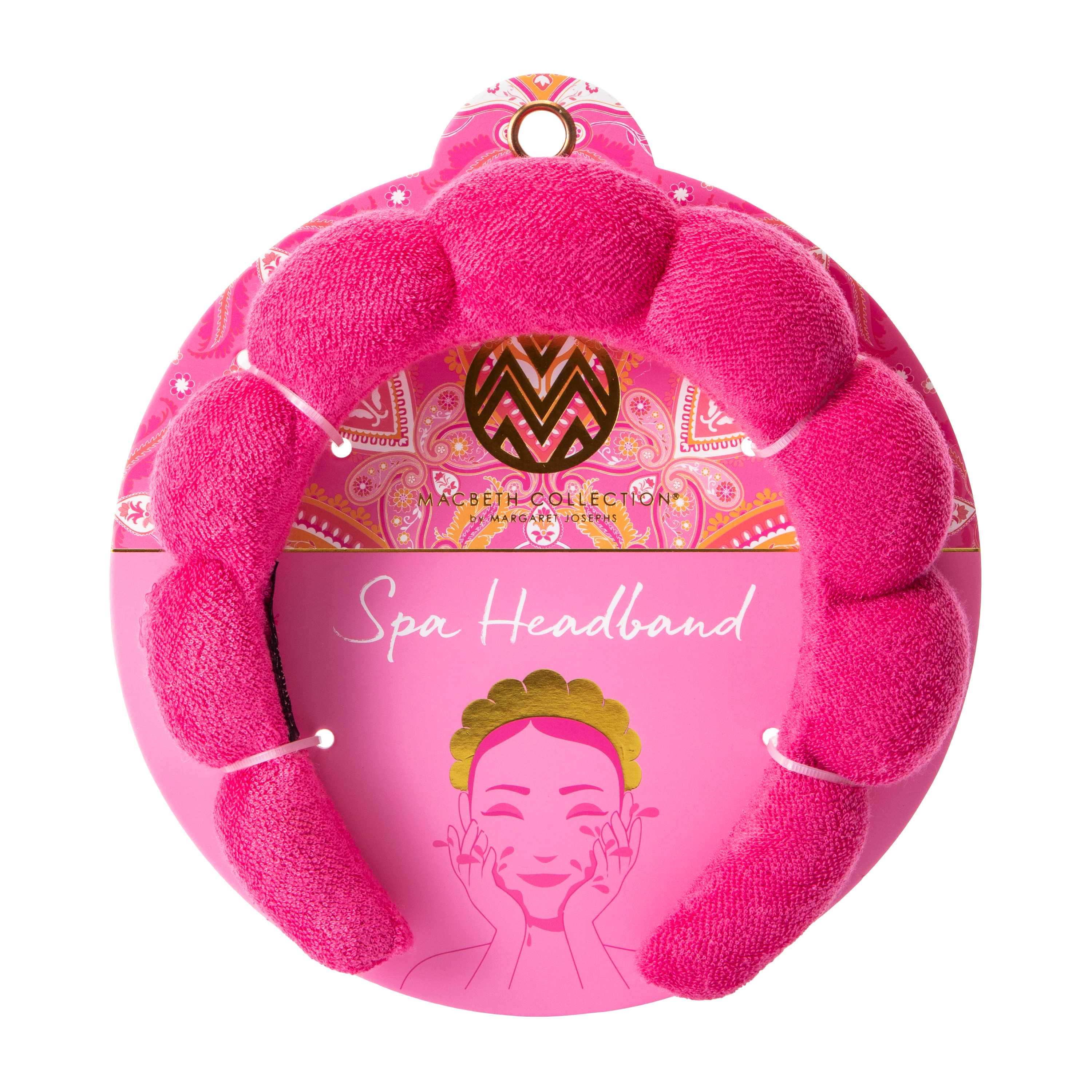 Macbeth Collection® By Margret Josephs Hot Pink Spa Headband