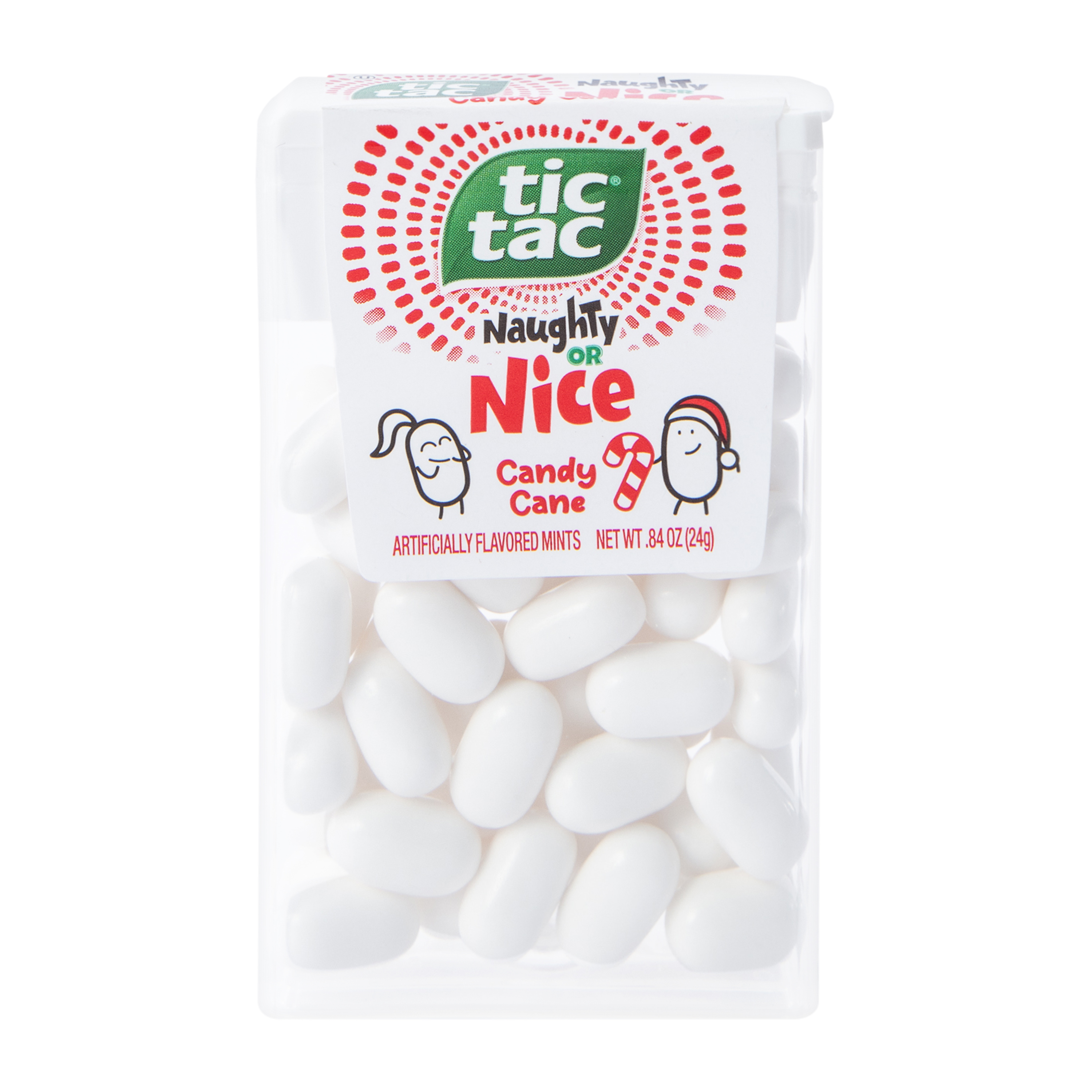 Tic Tac® Naughty Or Nice Candy Cane Flavored Mints 0.8oz