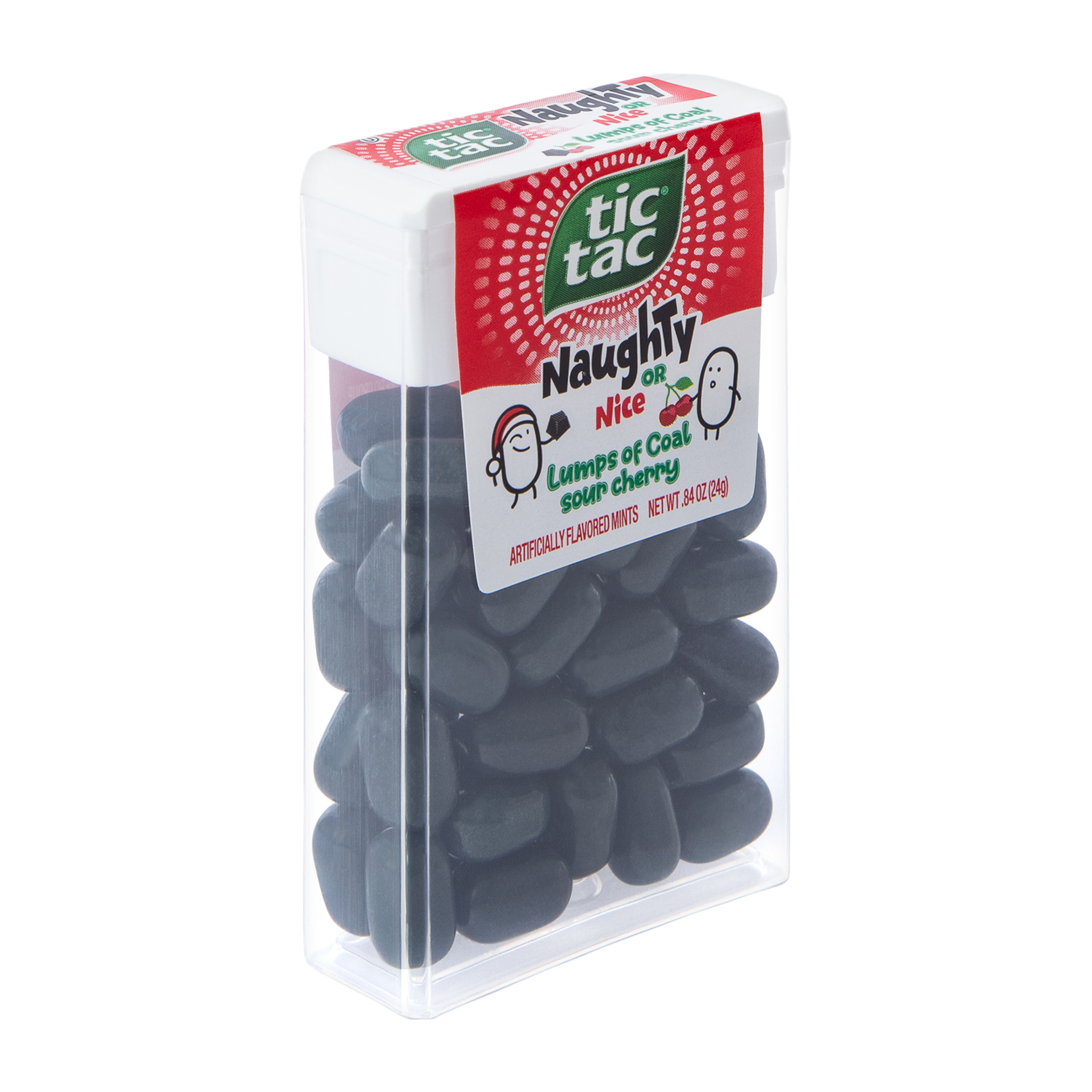 Tic Tac® Naughty Or Nice Lumps Of Coal Sour Cherry Flavored Mints 0.8oz