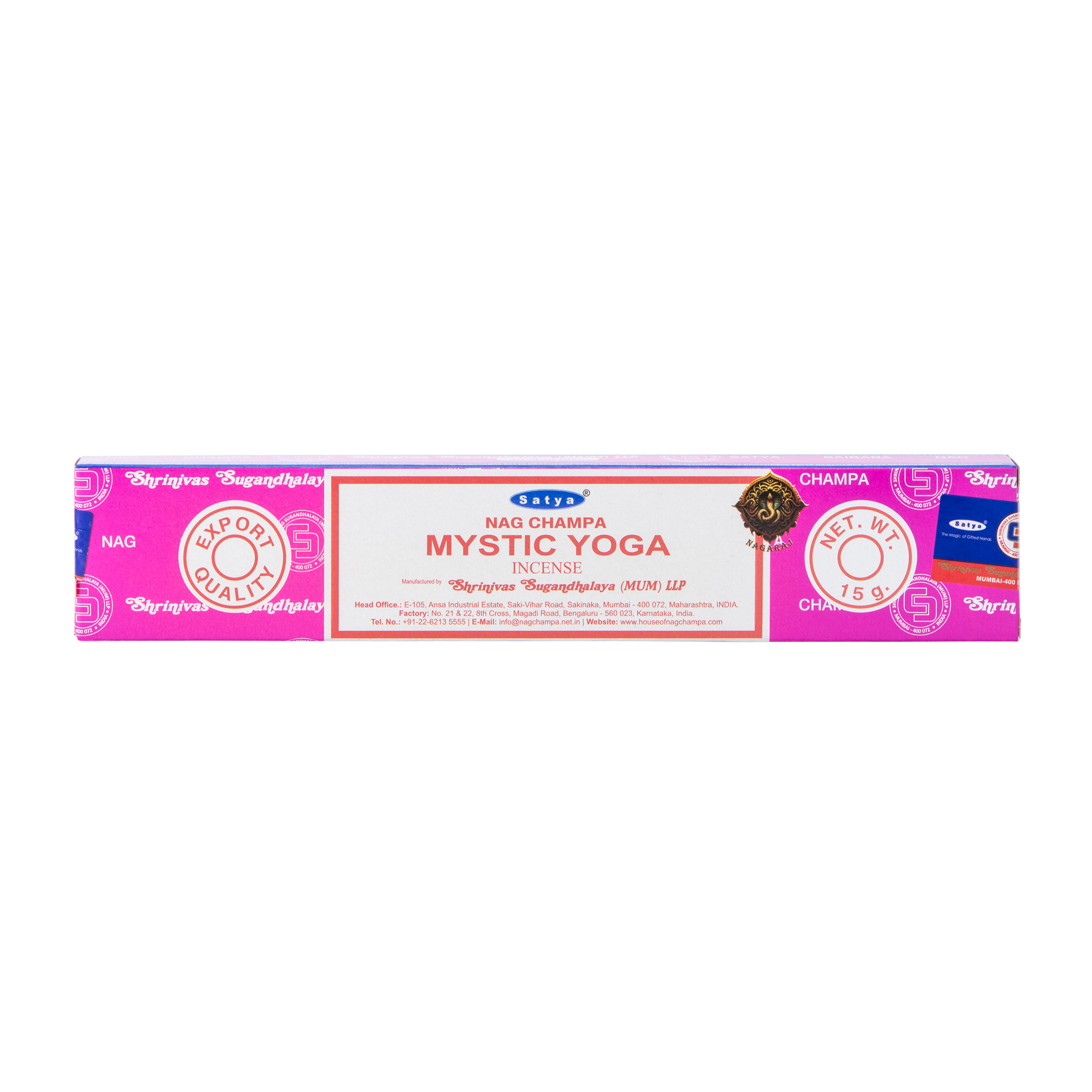 Satya® Naga Champa Mystic Yoga Incense