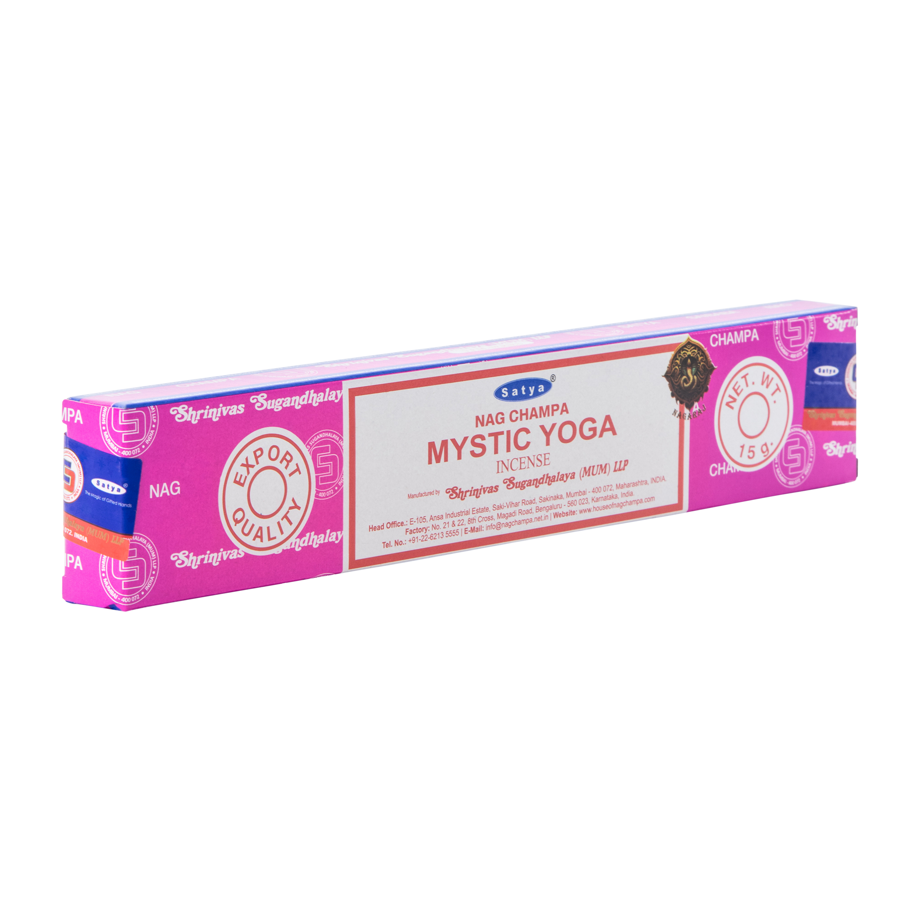 Satya® Naga Champa Mystic Yoga Incense