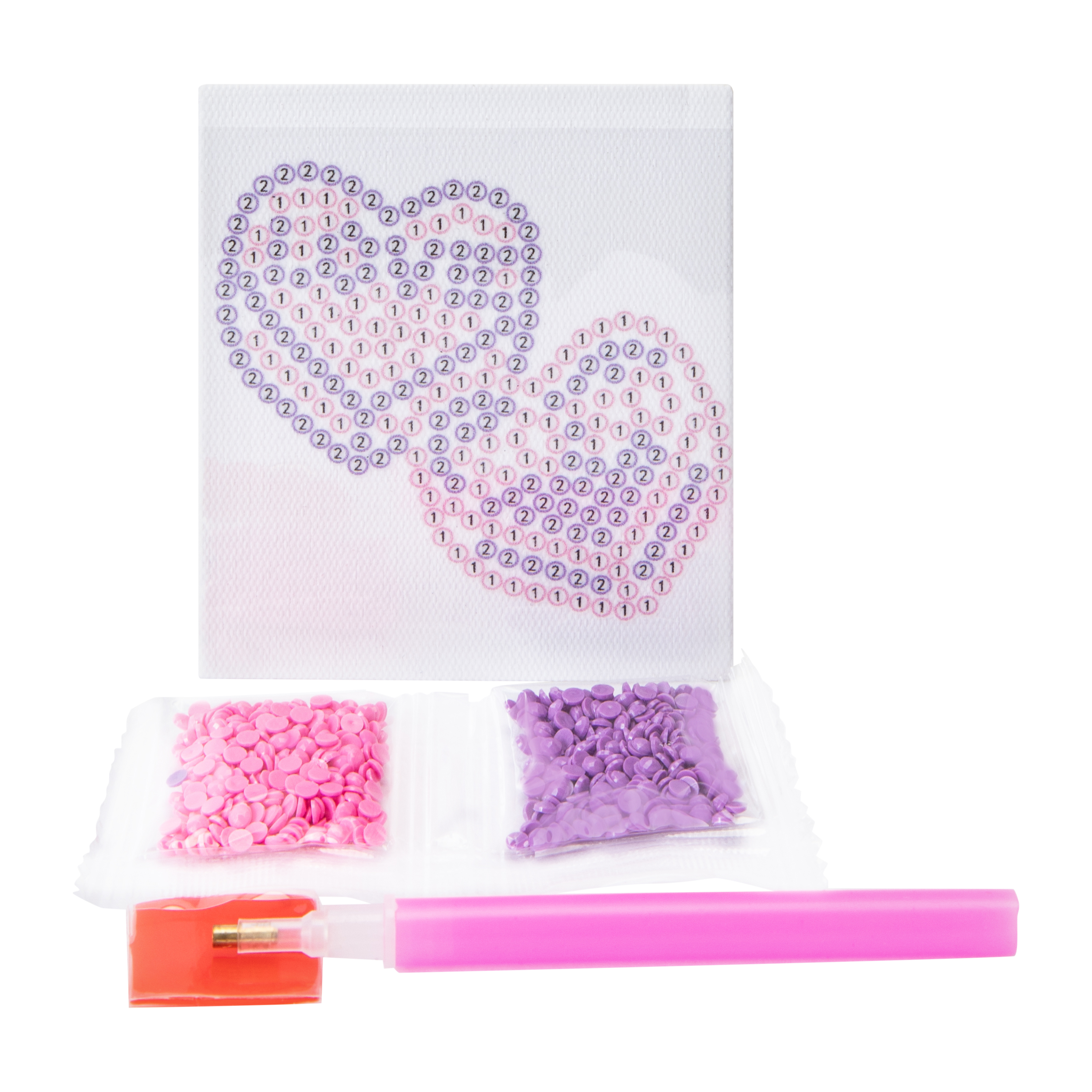 Valentine's Canvas Diamond Art Set