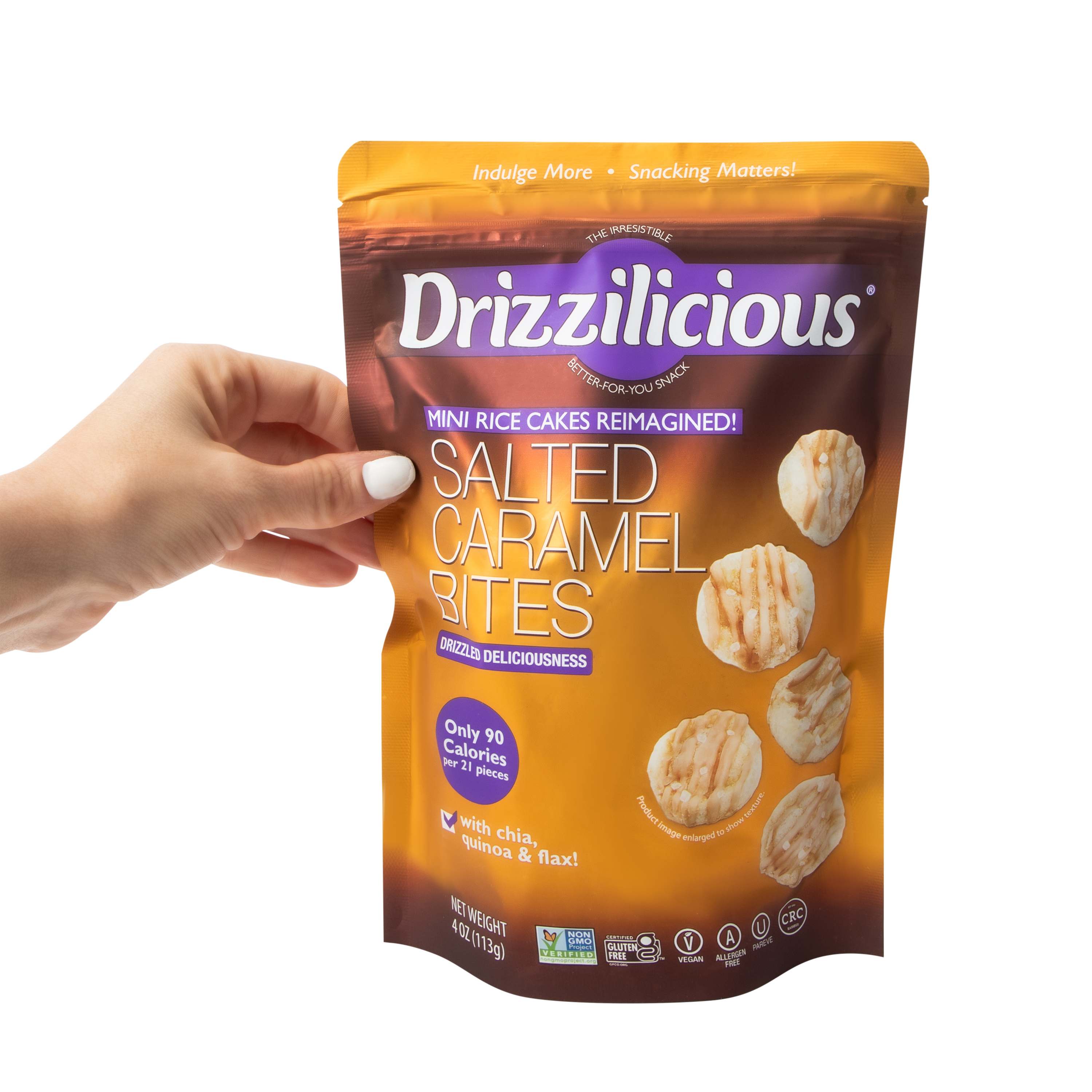 Drizzilicious® Mini Rice Cakes Salted Caramel Bites 4oz | Five Below