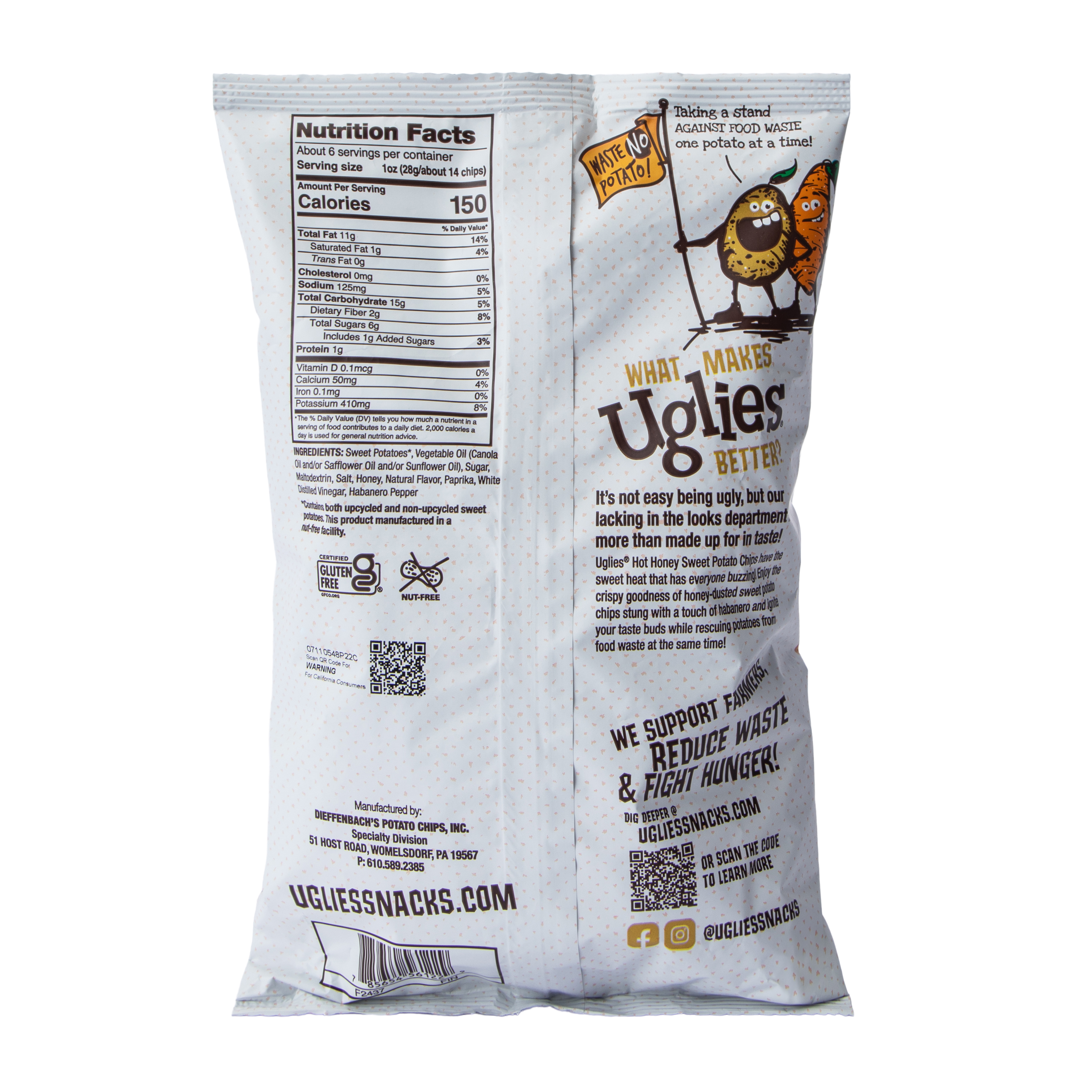 Uglies® Hot Honey Flavored Sweet Potato Chips 5.5oz