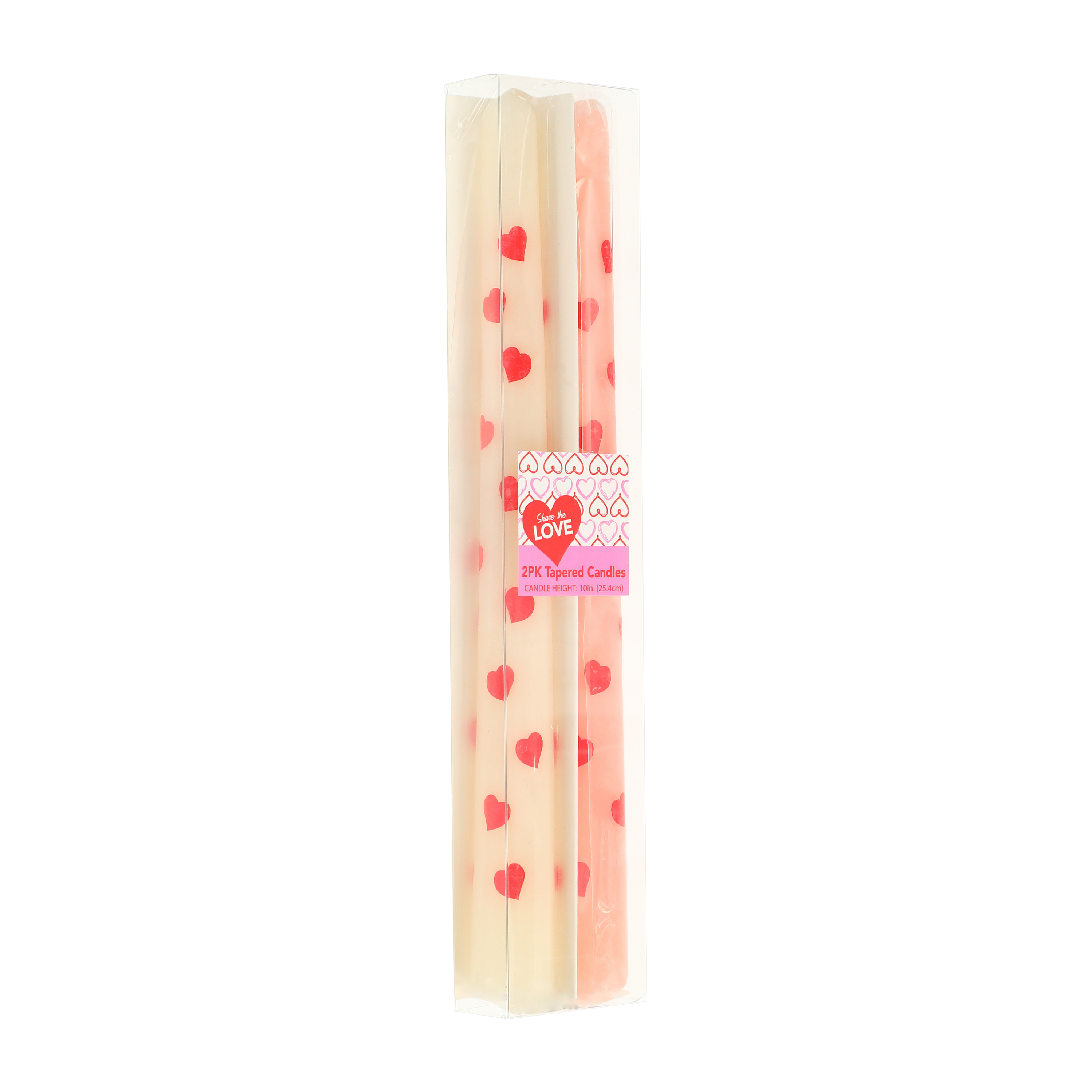 Valentine's Tapered Candles 2-Pack