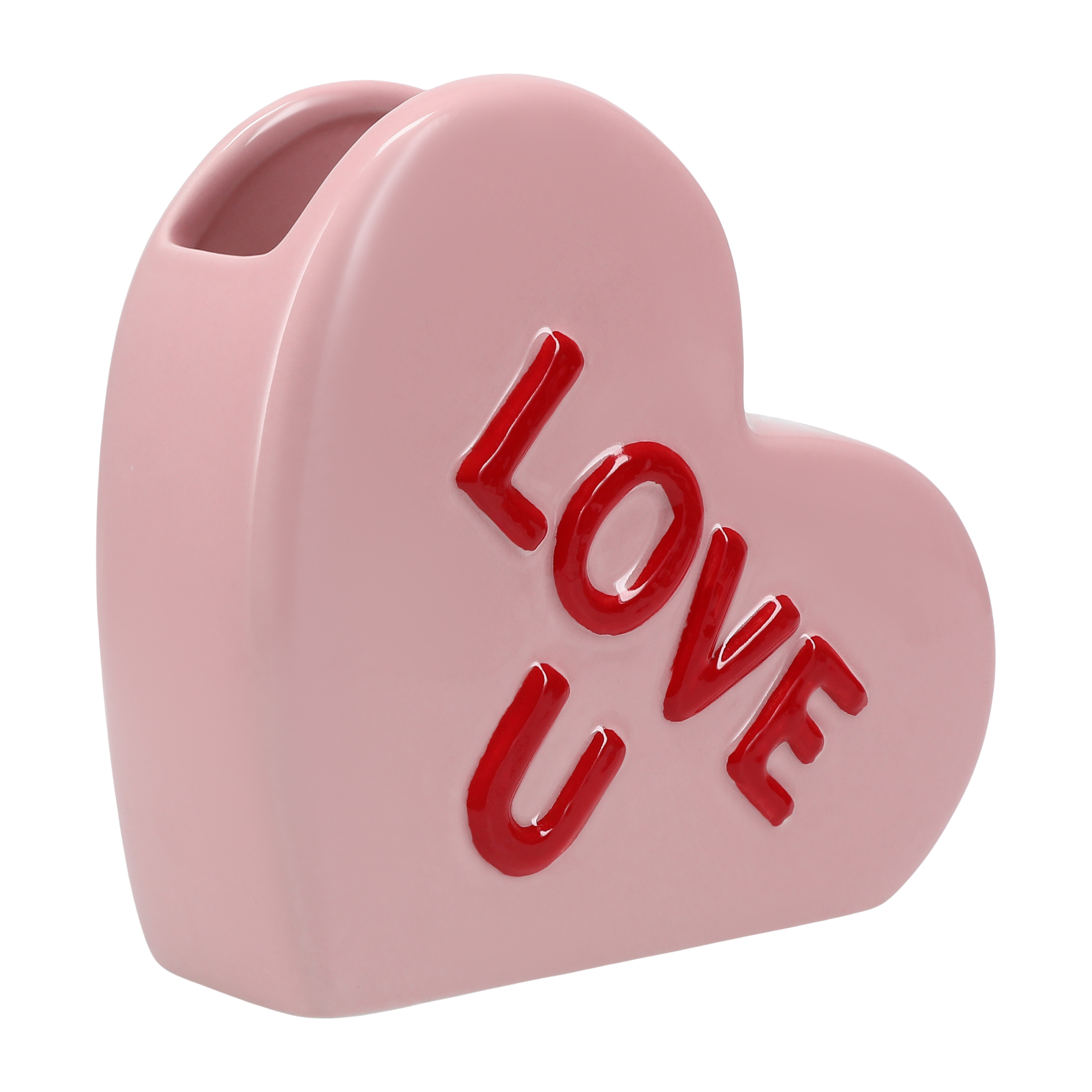 Valentine's Ceramic Heart Vase