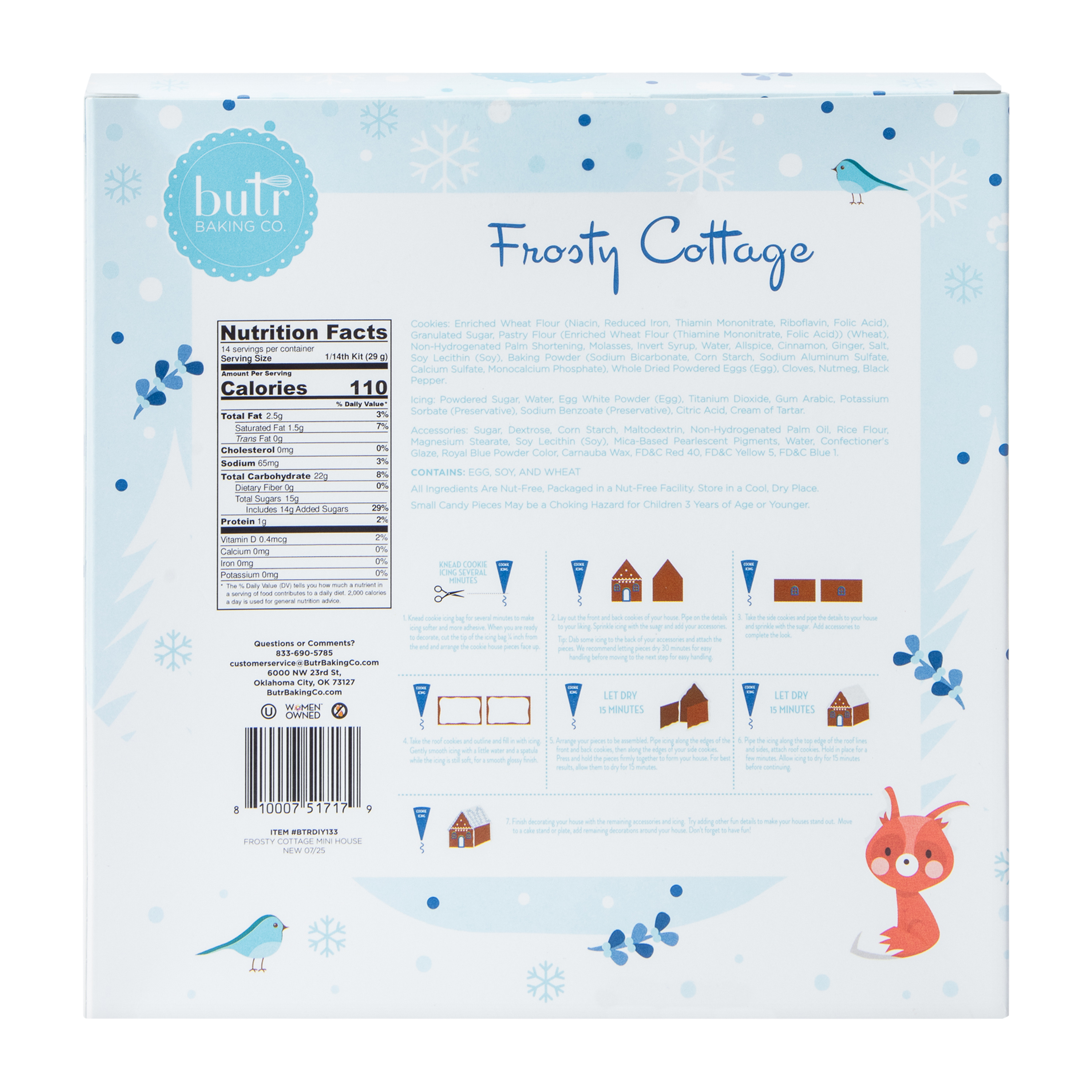 Butr Baking Co. Cookie Kit 14.3oz