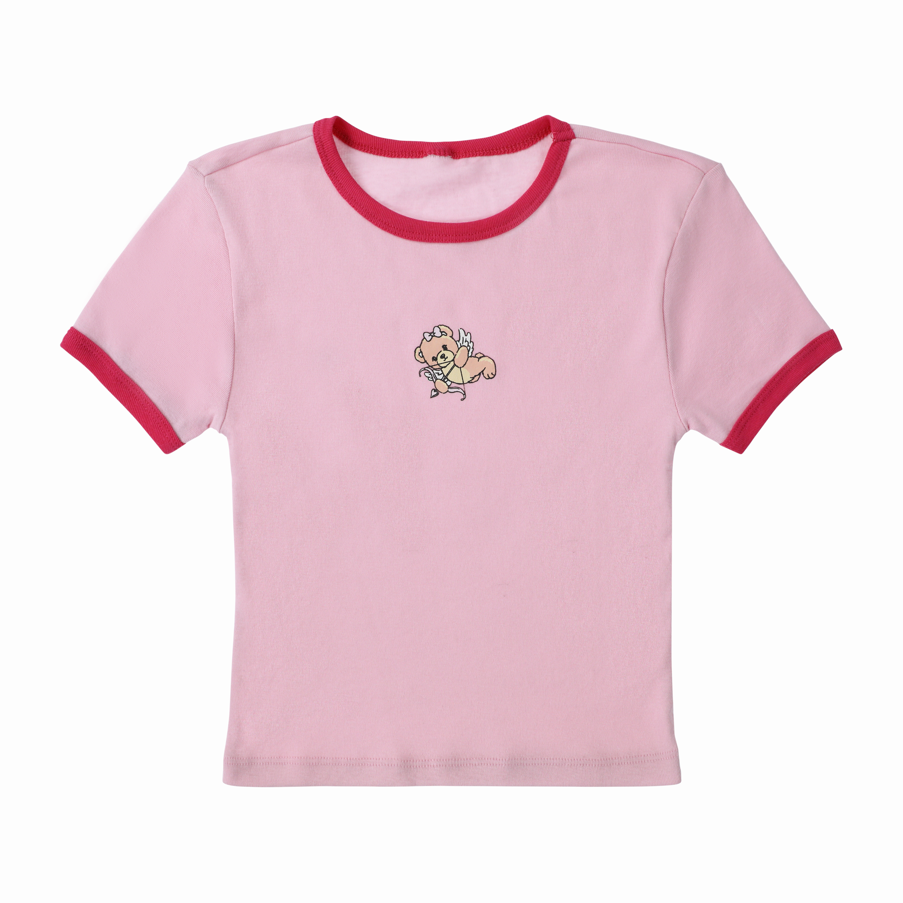 Juniors Cupid Bear Graphic Tee