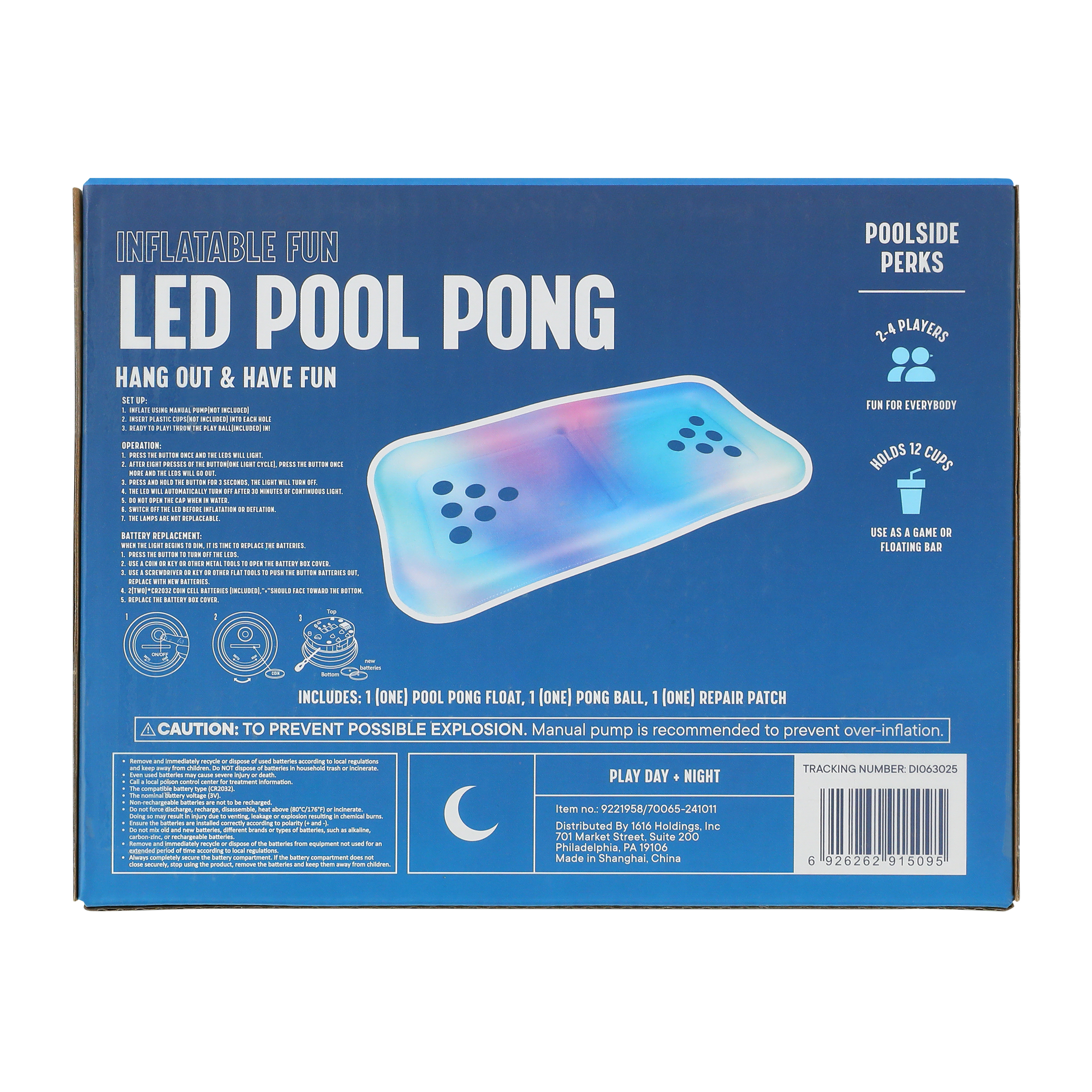 LED Pong Game + Party Float