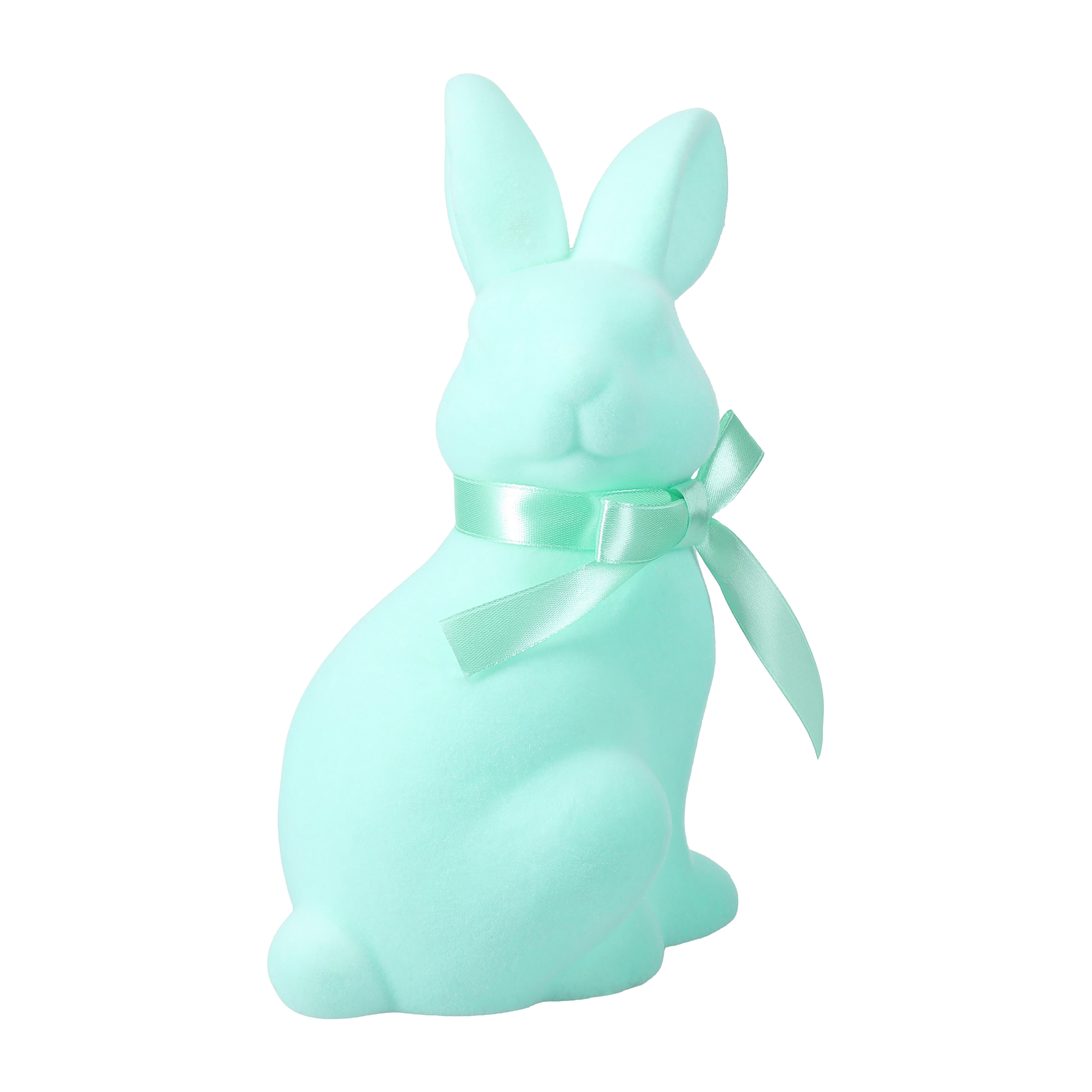 Easter Flocked Bunny Décor