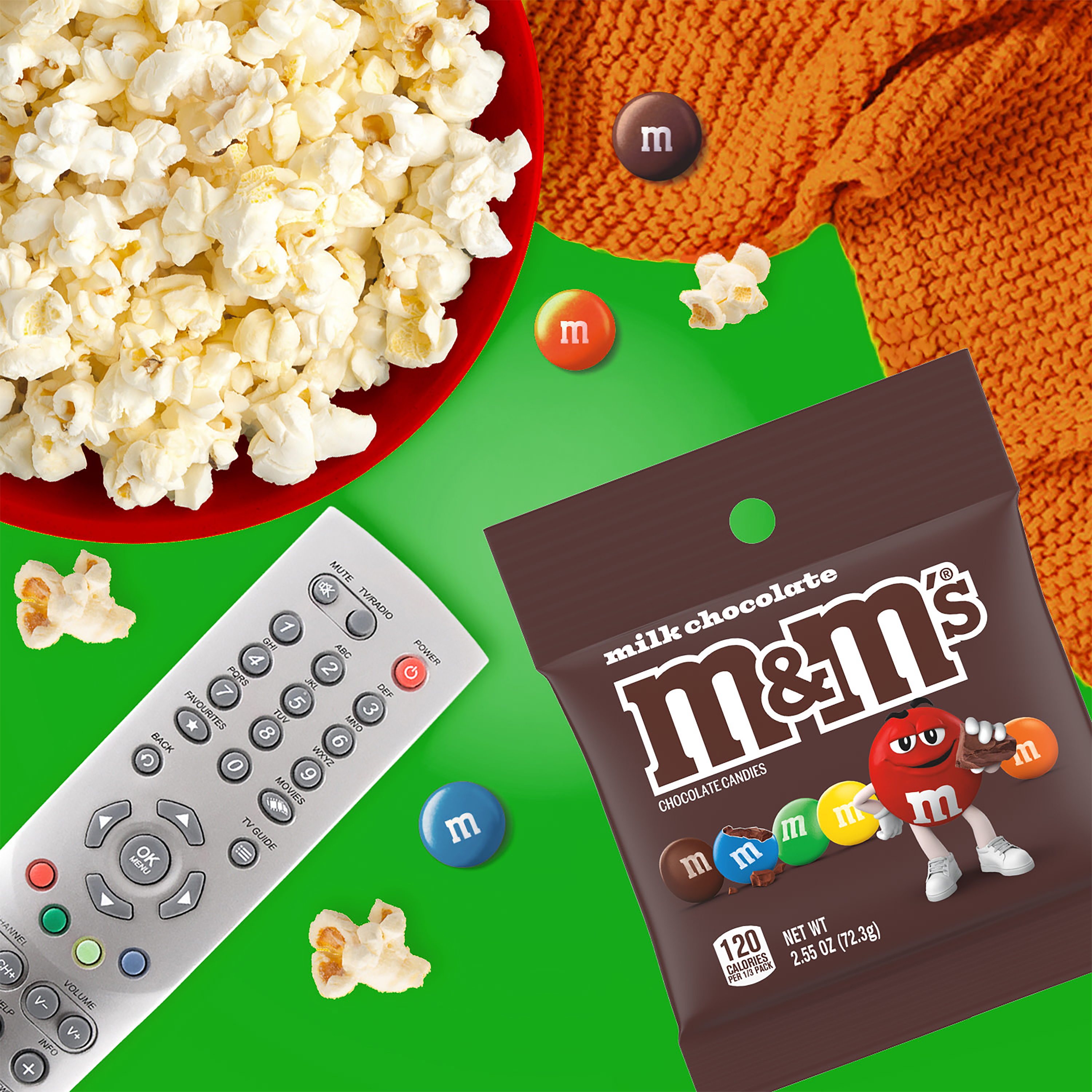 M&M'S Milk Chocolate Candy Peg Bag, 2.55 oz