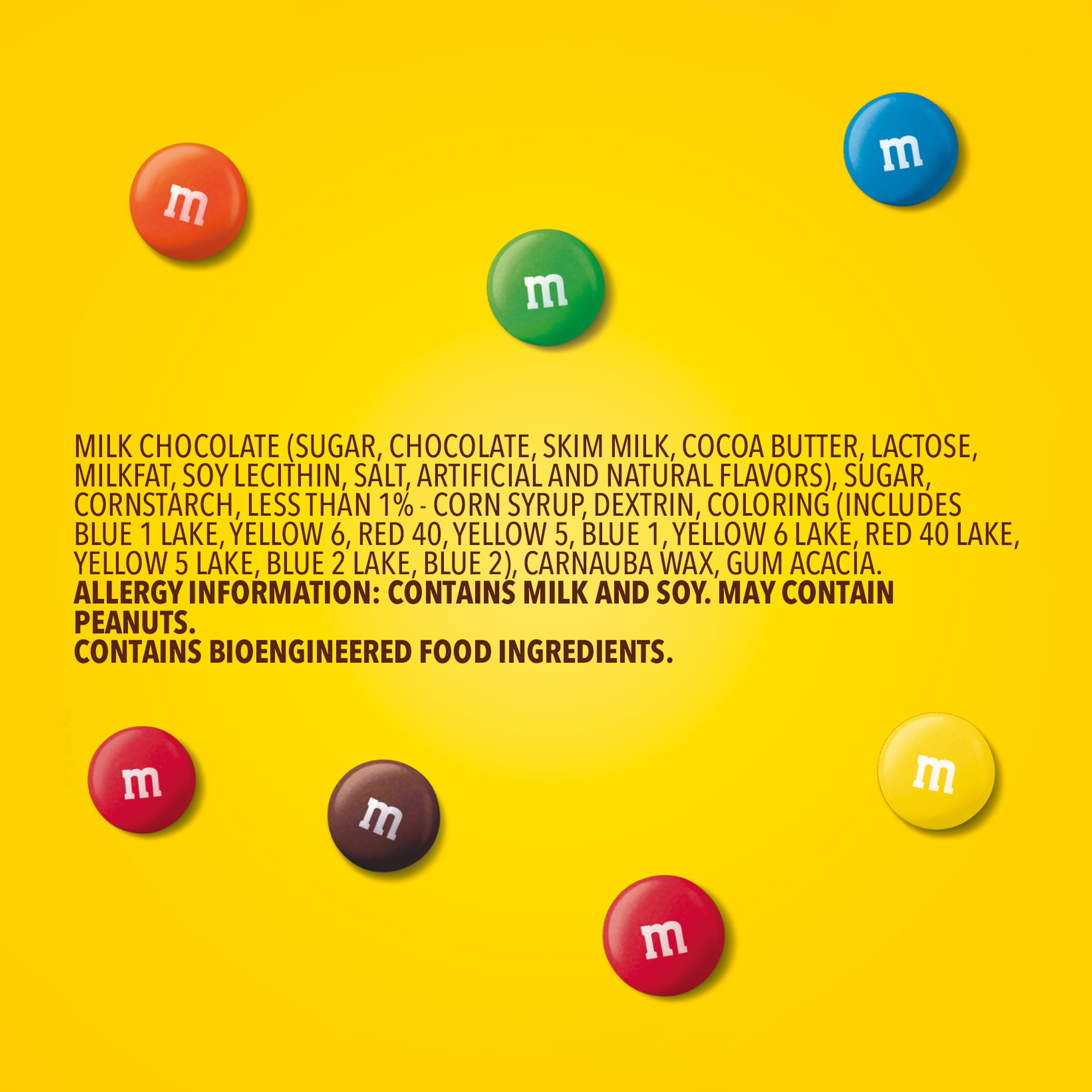 M&M'S Milk Chocolate Candy Peg Bag, 2.55 oz