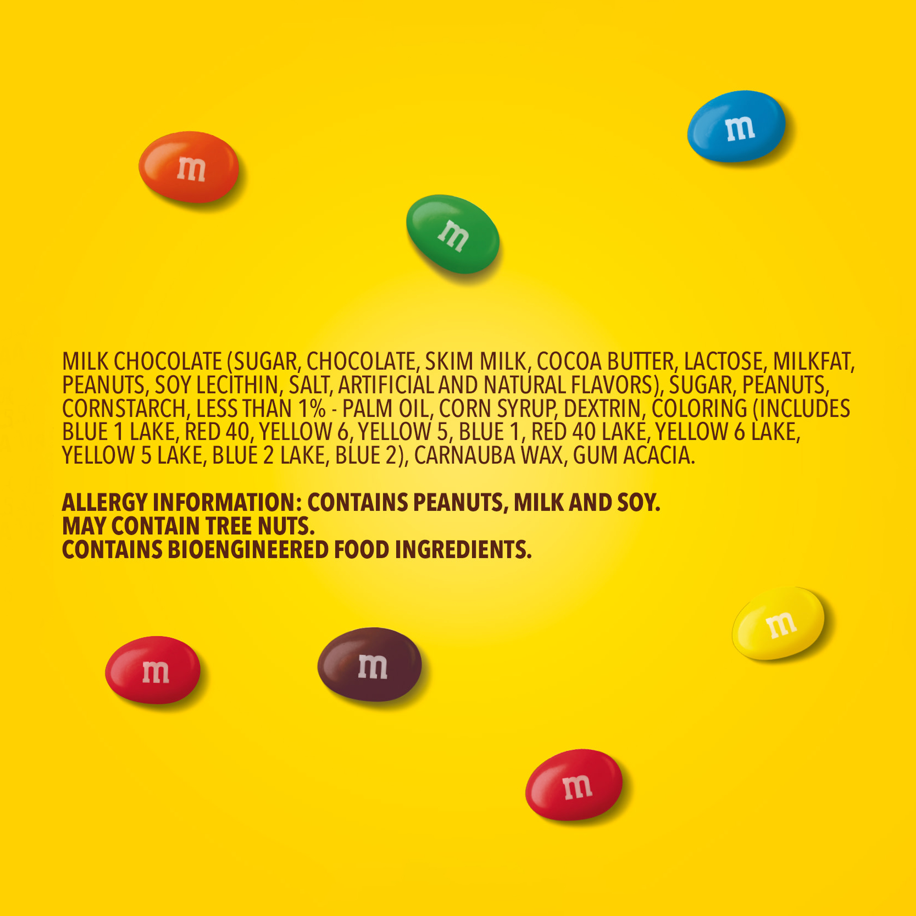 M&M'S Peanut Milk Chocolate Candy, 2.55 oz Bag