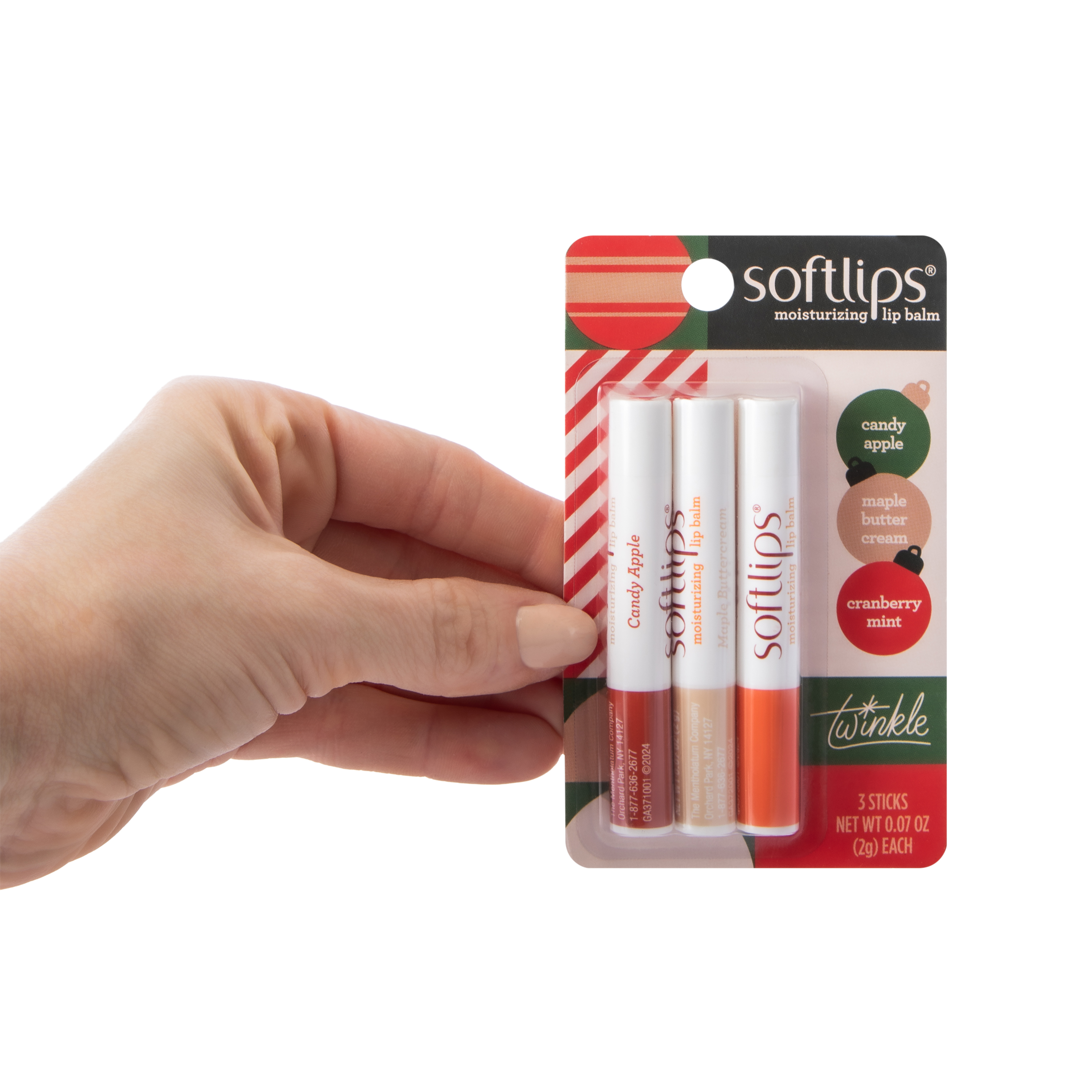 SoftLips® Moisturizing Lip Balm 3-Pack