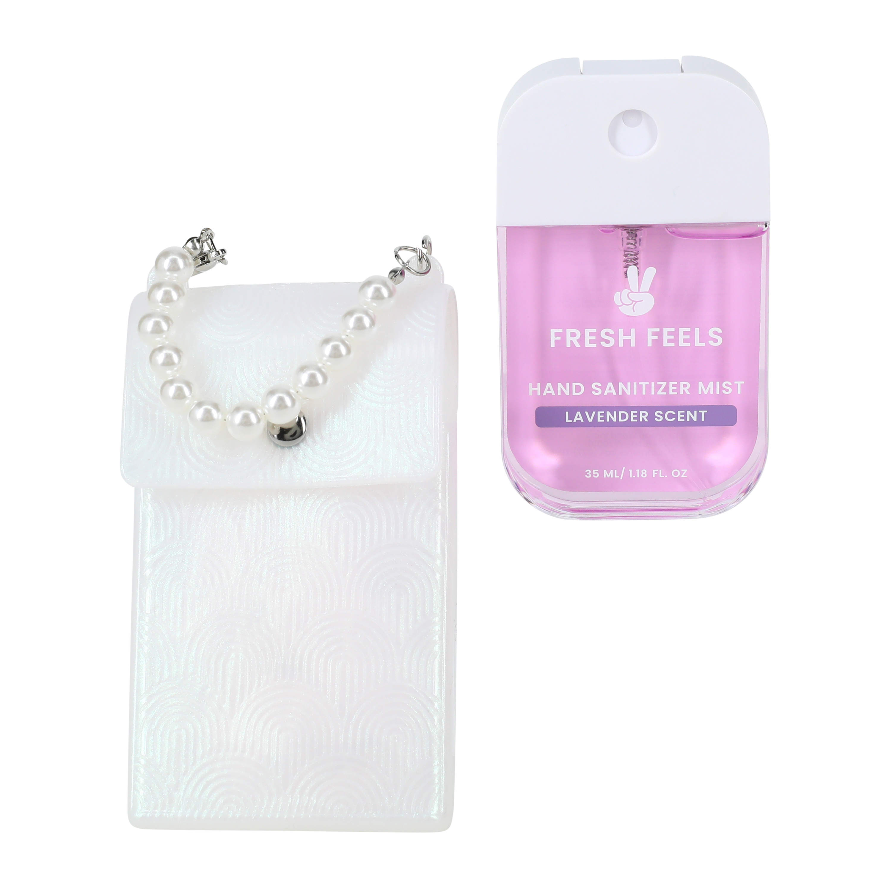 Fresh Feels Lavender Scent Hand Sanitizer Mist With Holder Set 1.18oz