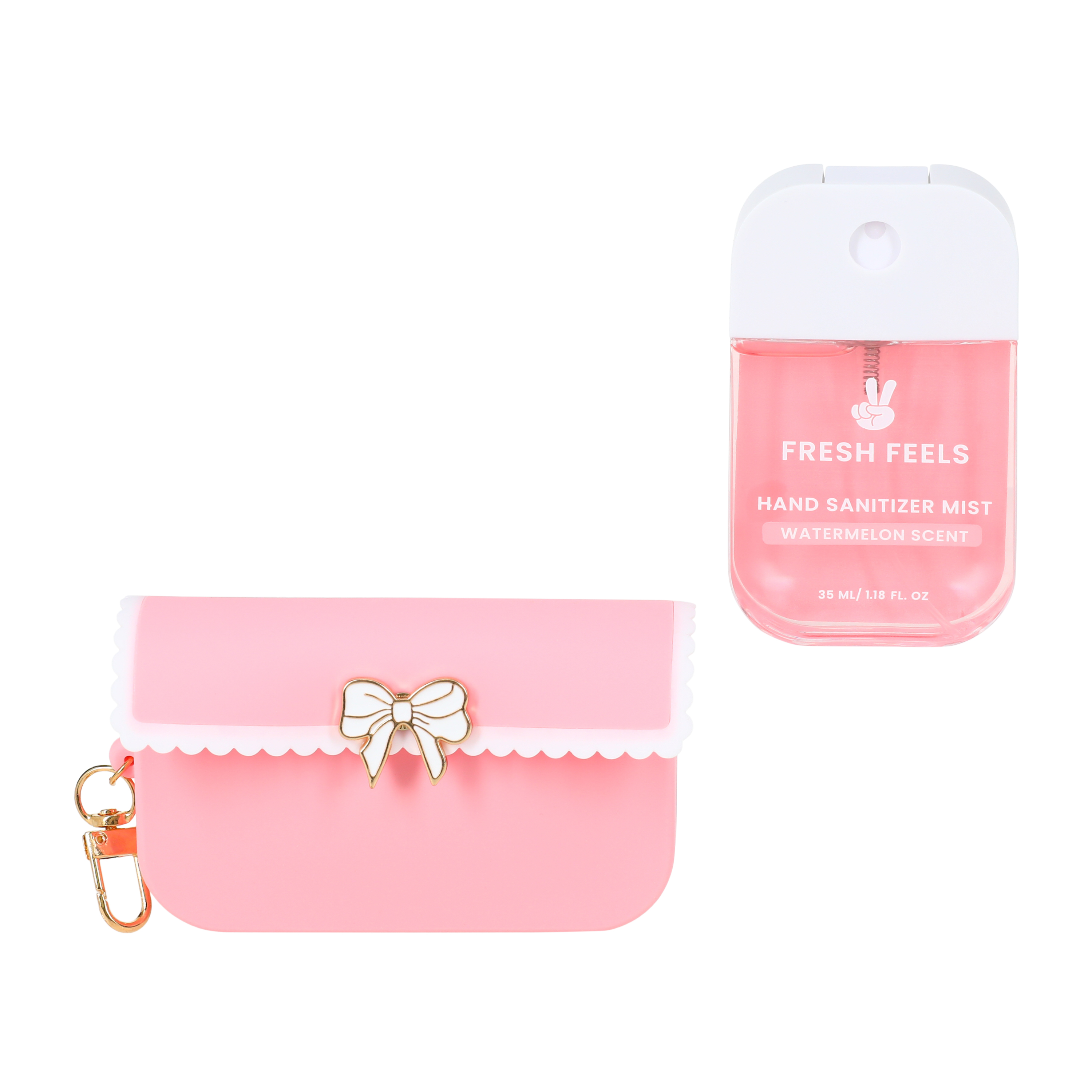 Fresh Feels Watermelon Scent Hand Sanitizer Mist With Holder Set 1.18oz