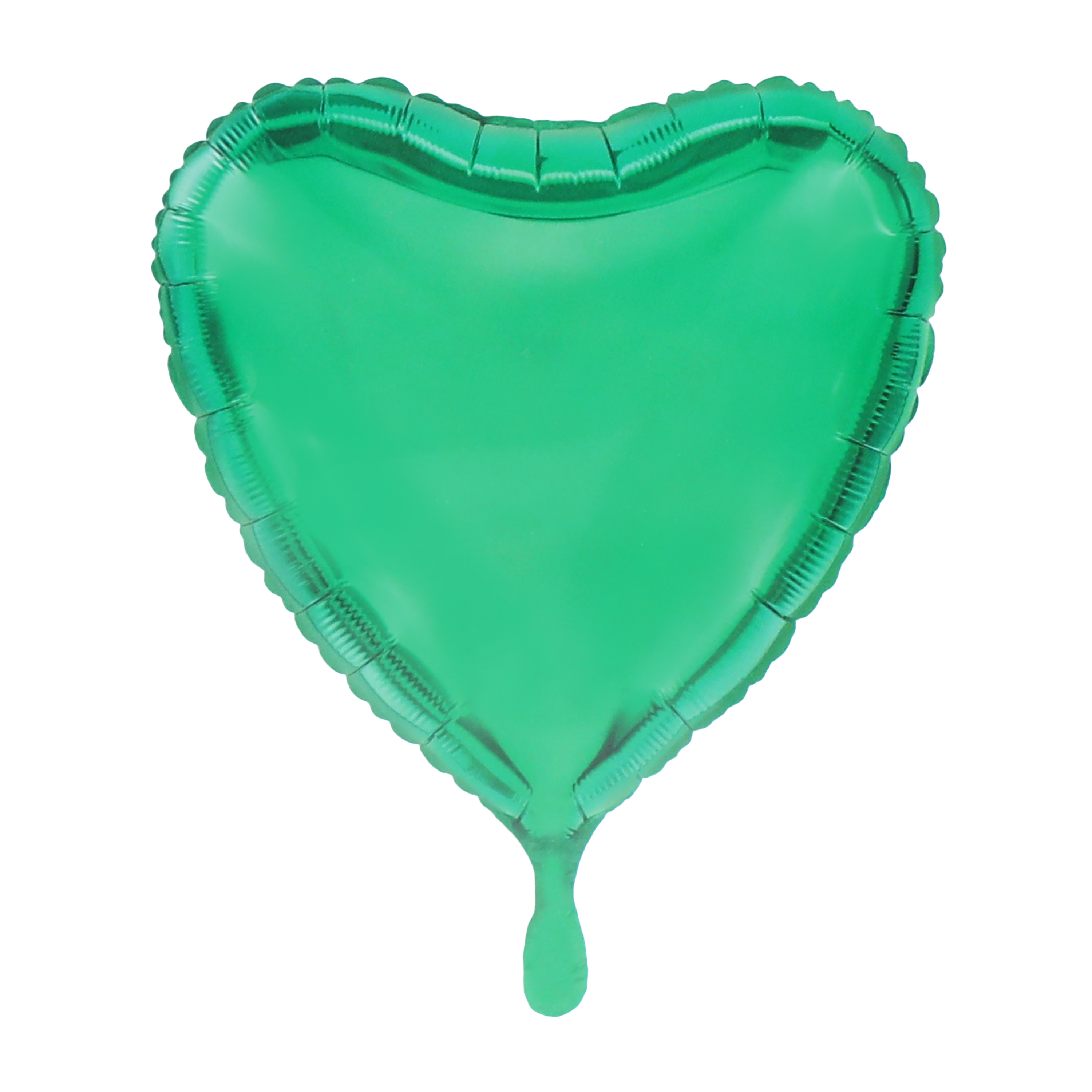 Green Foil Heart Balloon