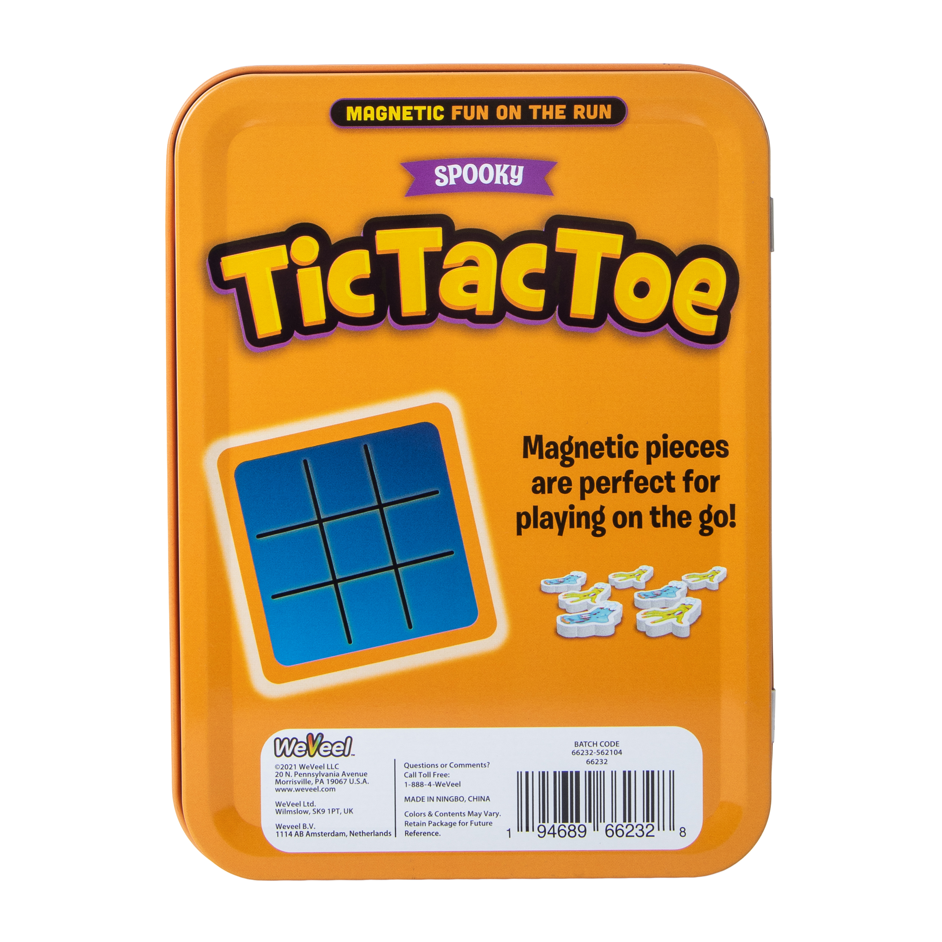 WeVeel Spooky Tic Tac Toe Checkers Game
