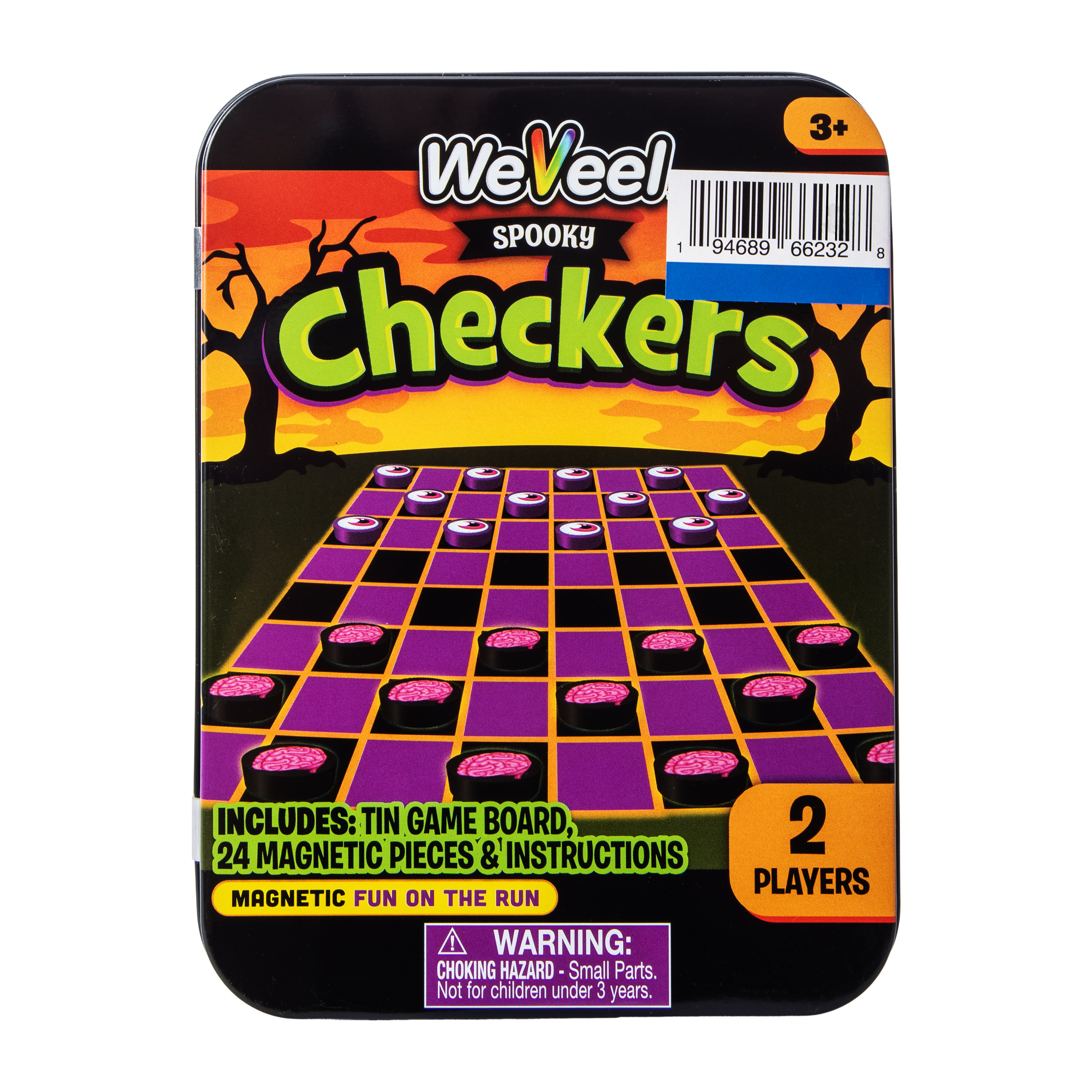 WeVeel Spooky Tin Checkers Game | Five Below