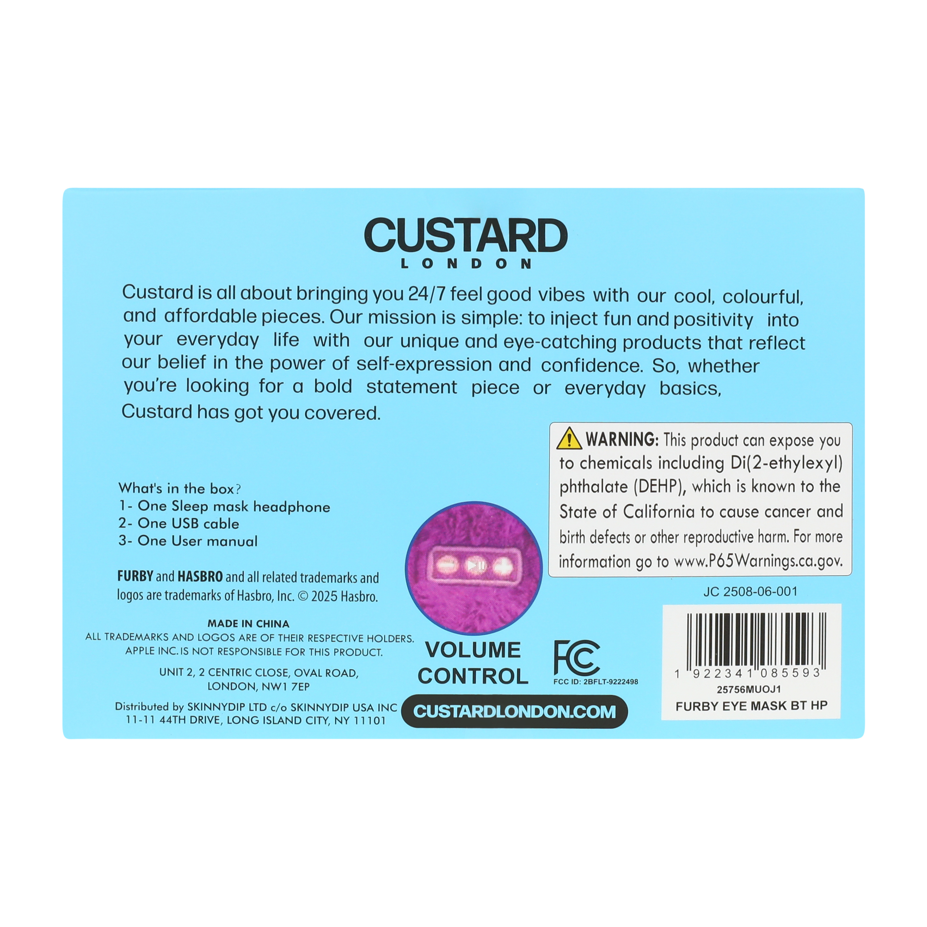 Furby Sleep Mask Headphones