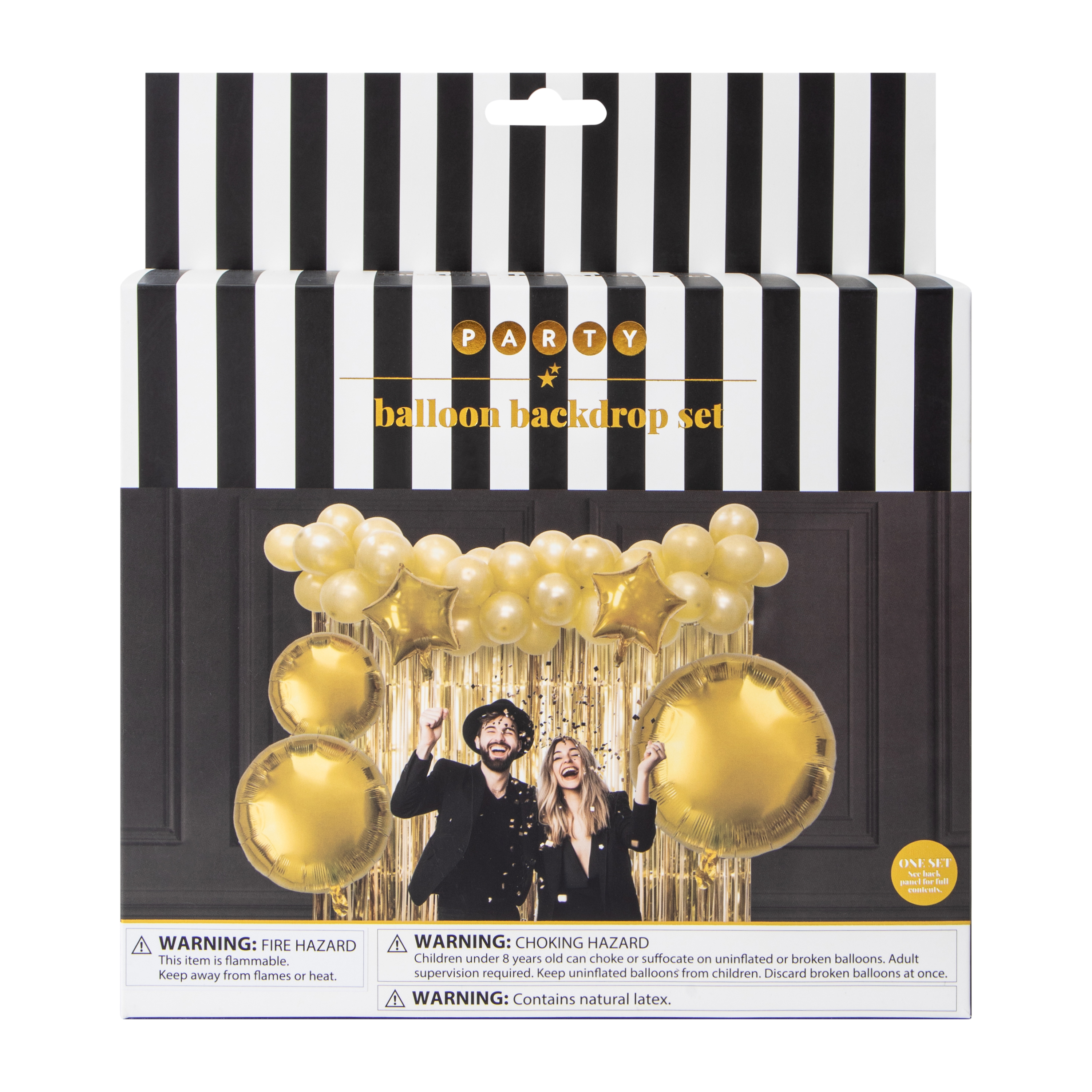 New Years Party Balloon Backdrops Set