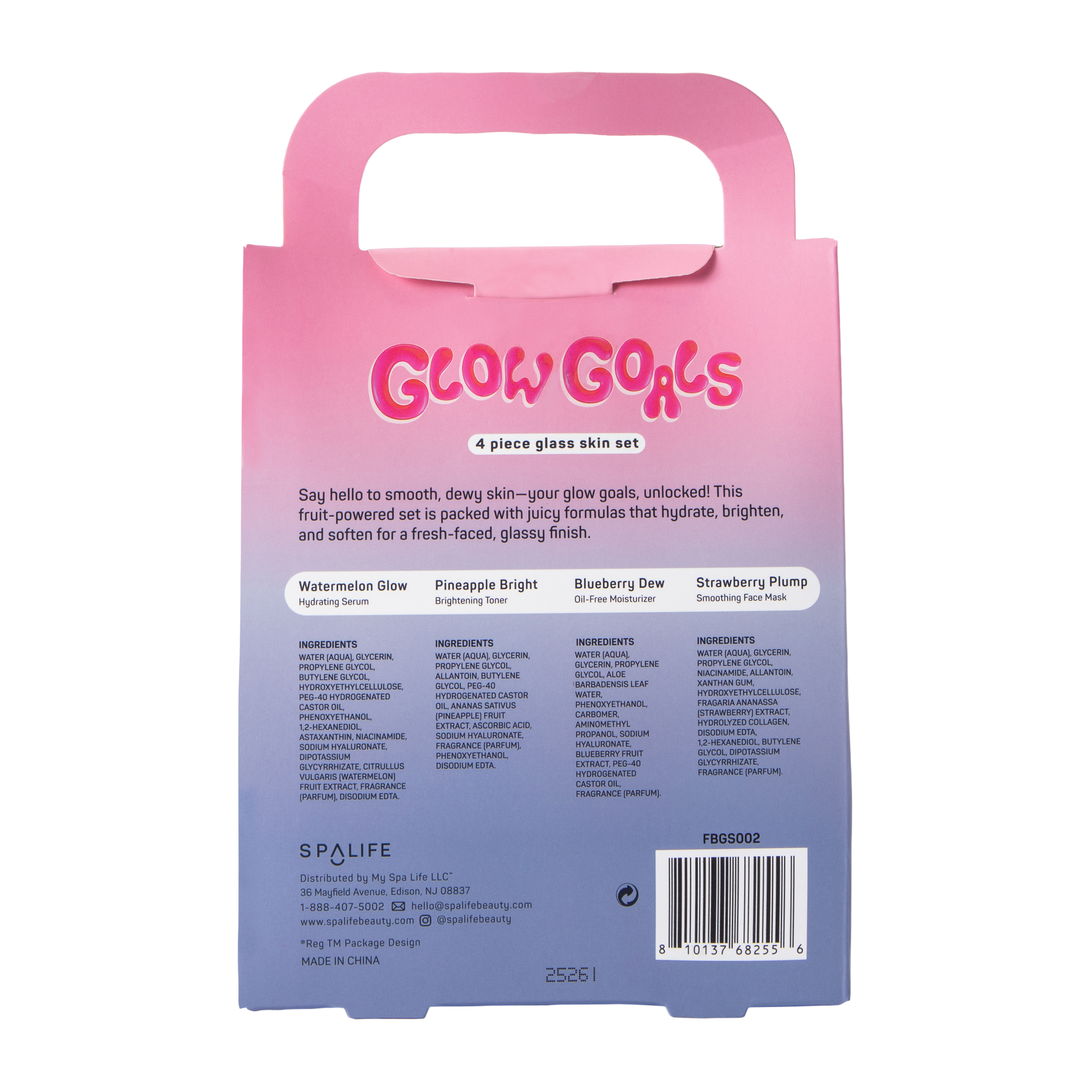 Spalife Glow Goals Glass Skin Set 4-Pack