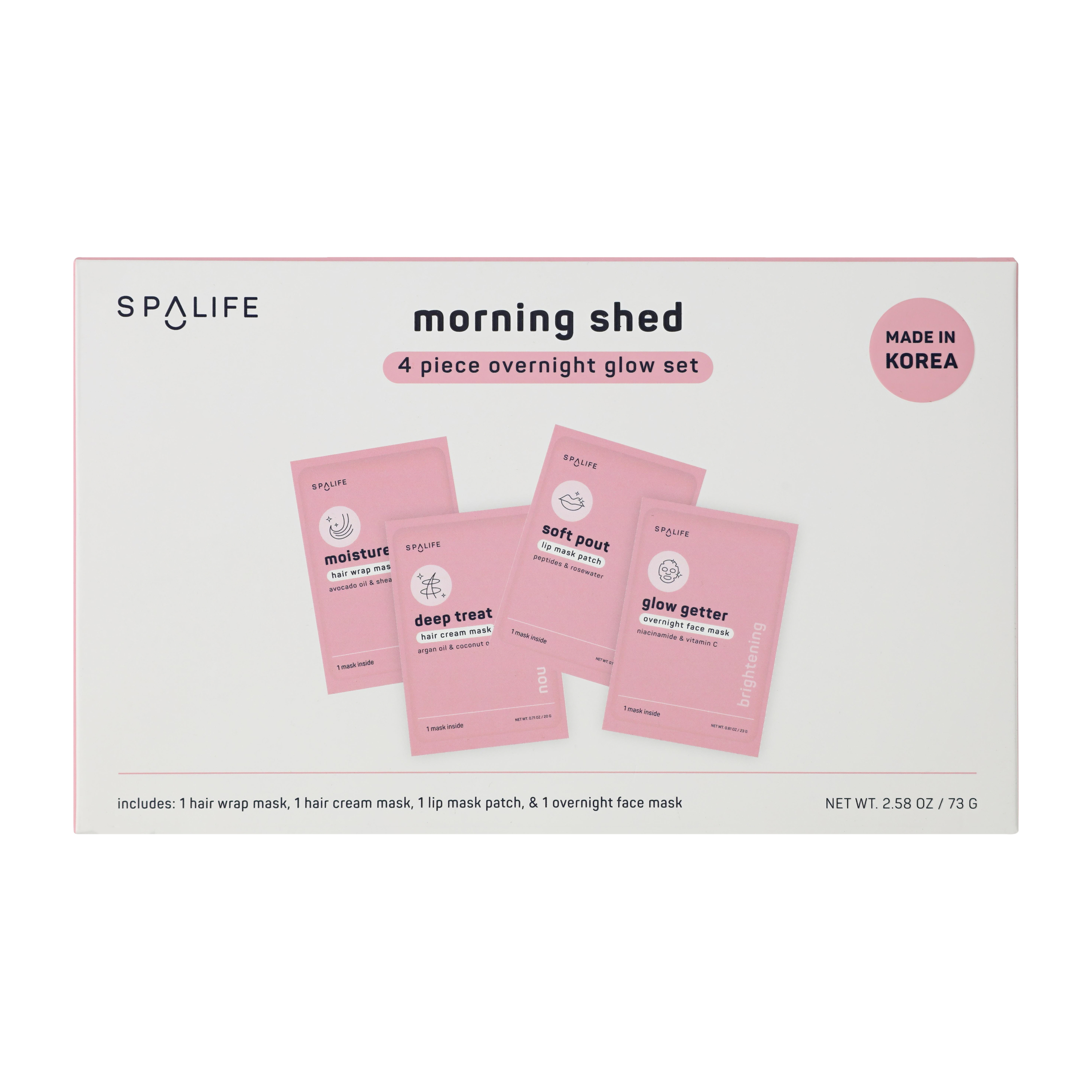 Spalife Morning Shed Overnight Glow Set 4-Pack 2.5oz