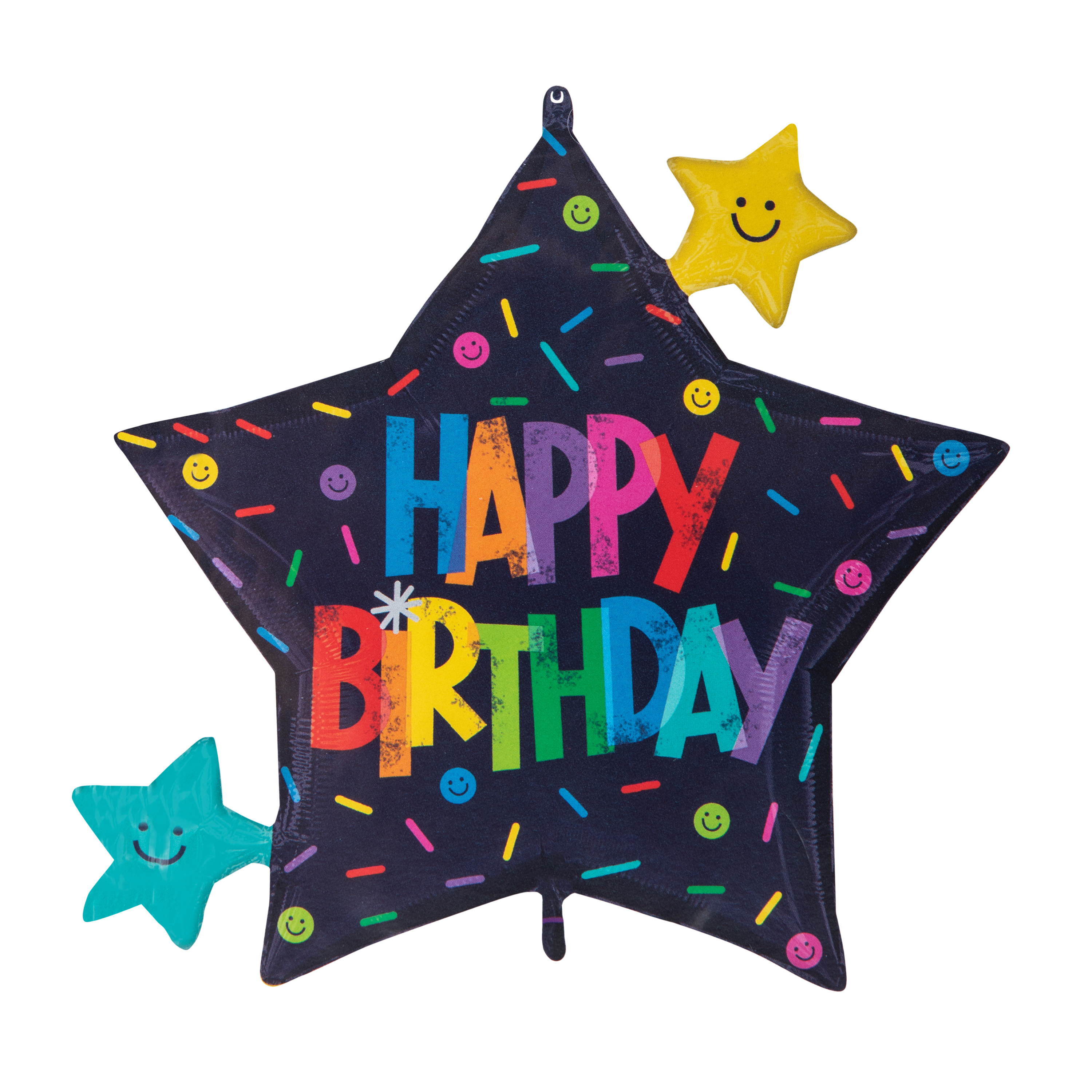 INFLATED Happy Birthday Star Balloon