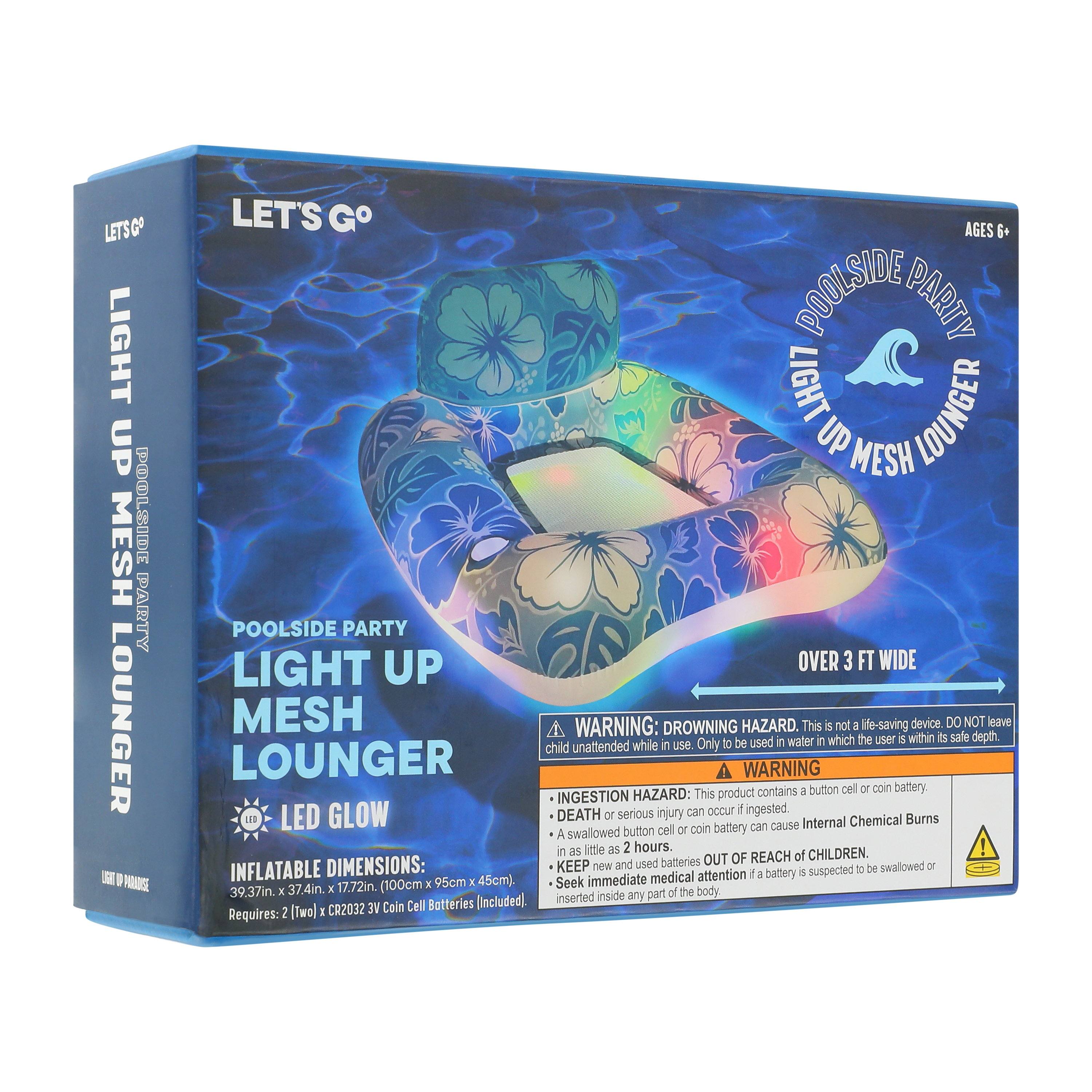 Poolside Party Light Up Mesh Lounger