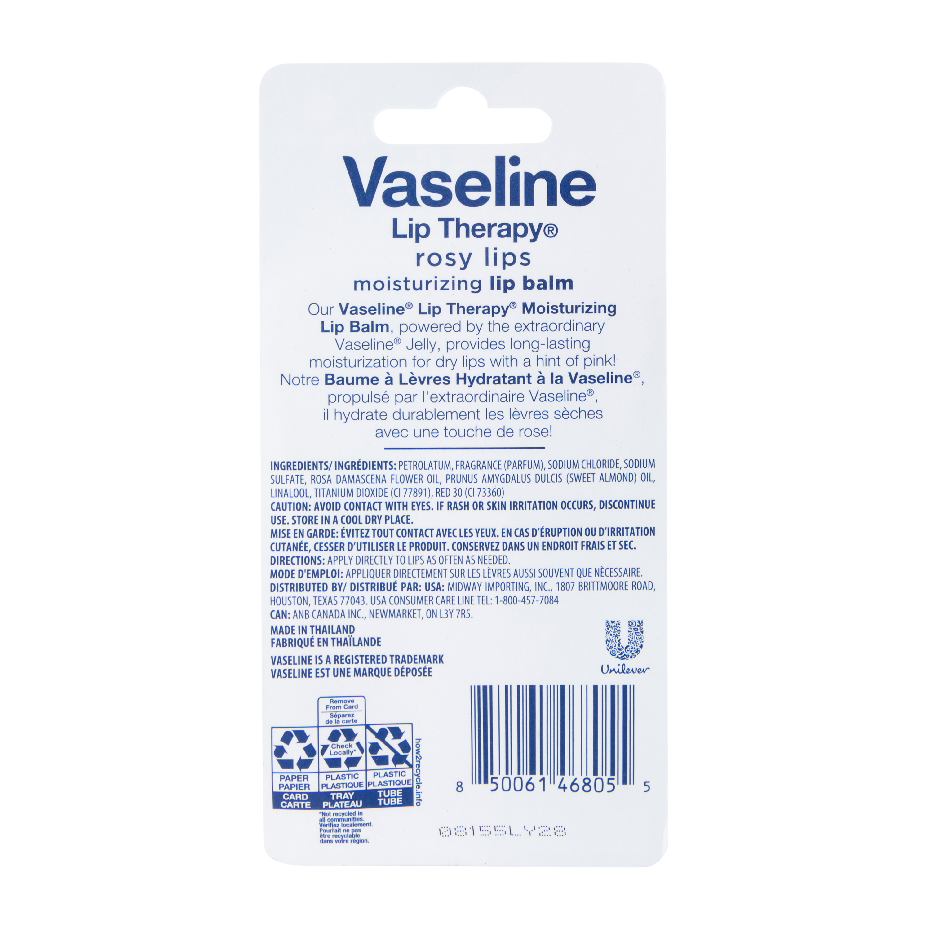 Vaseline® Rosy Lips Lip Therapy Balm 2-Pack