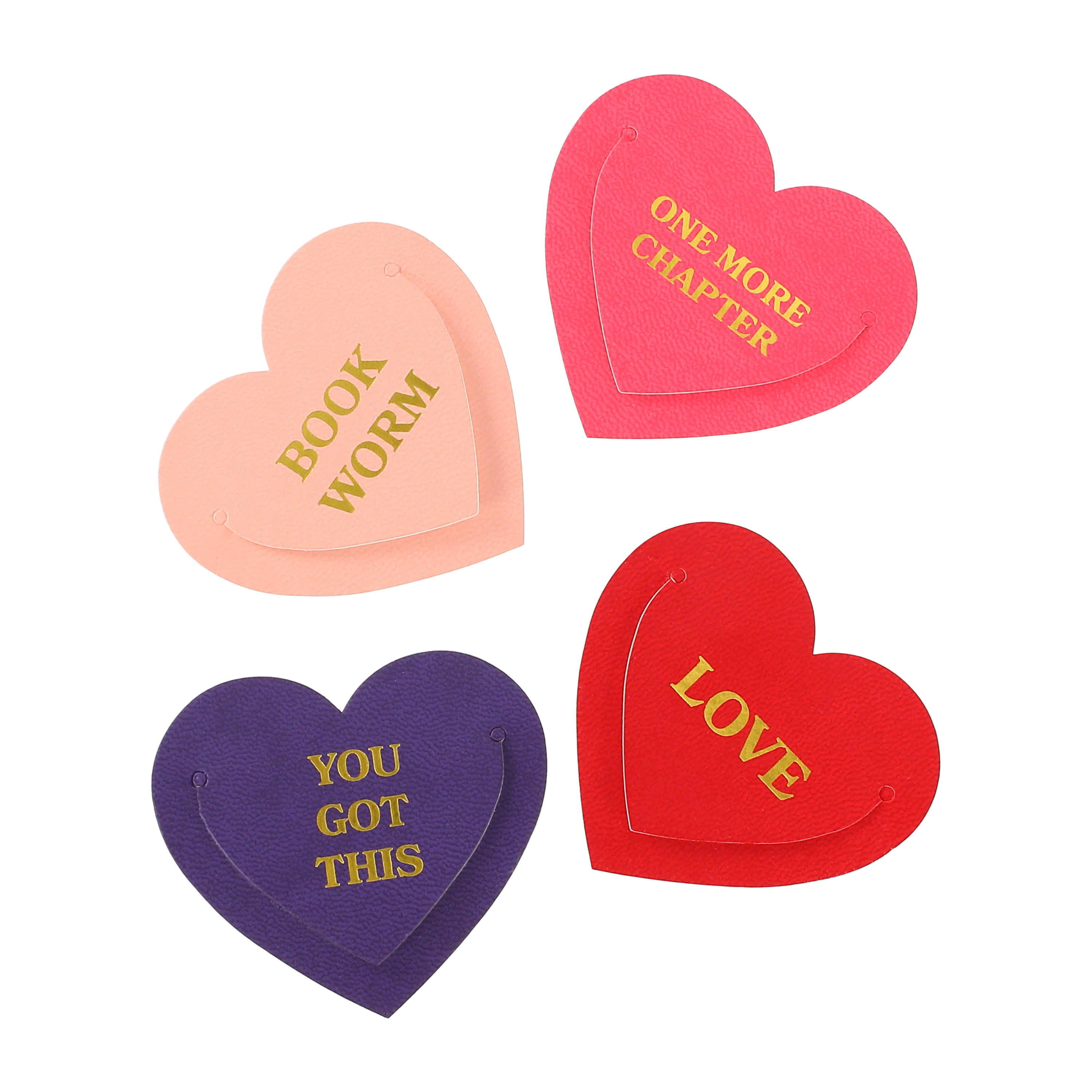 Heart Bookmarks 4-Count