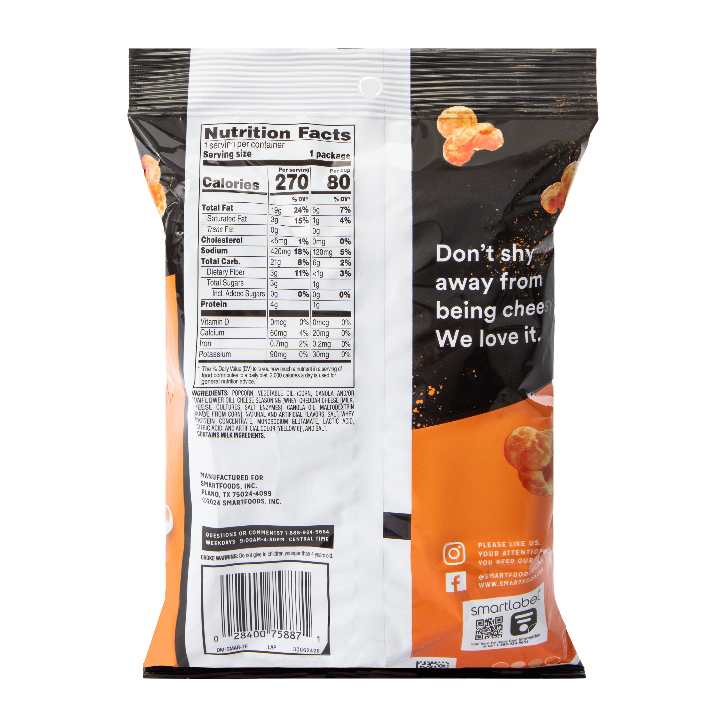 Cheetos® Smartfood® Cheddar Cheese Flavored Popcorn 1 5/8oz
